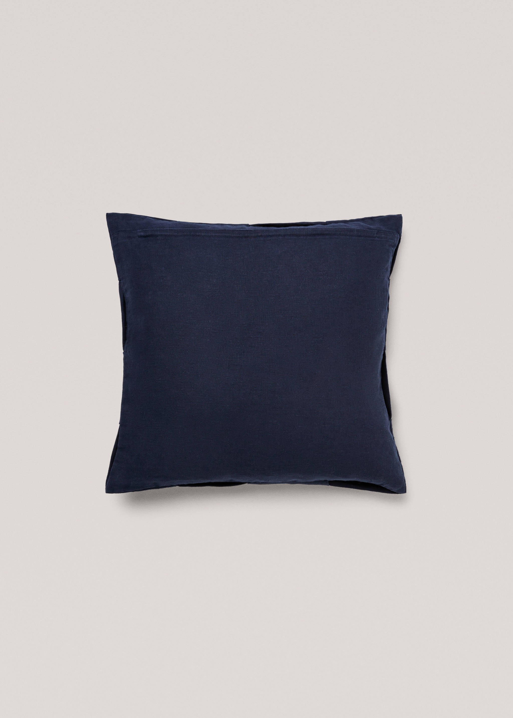 Διακοσμητική μαξιλαροθήκη 100% λινό πλεγμένο 50x50 εκ - Λεπτομέρεια του προϊόντος 1