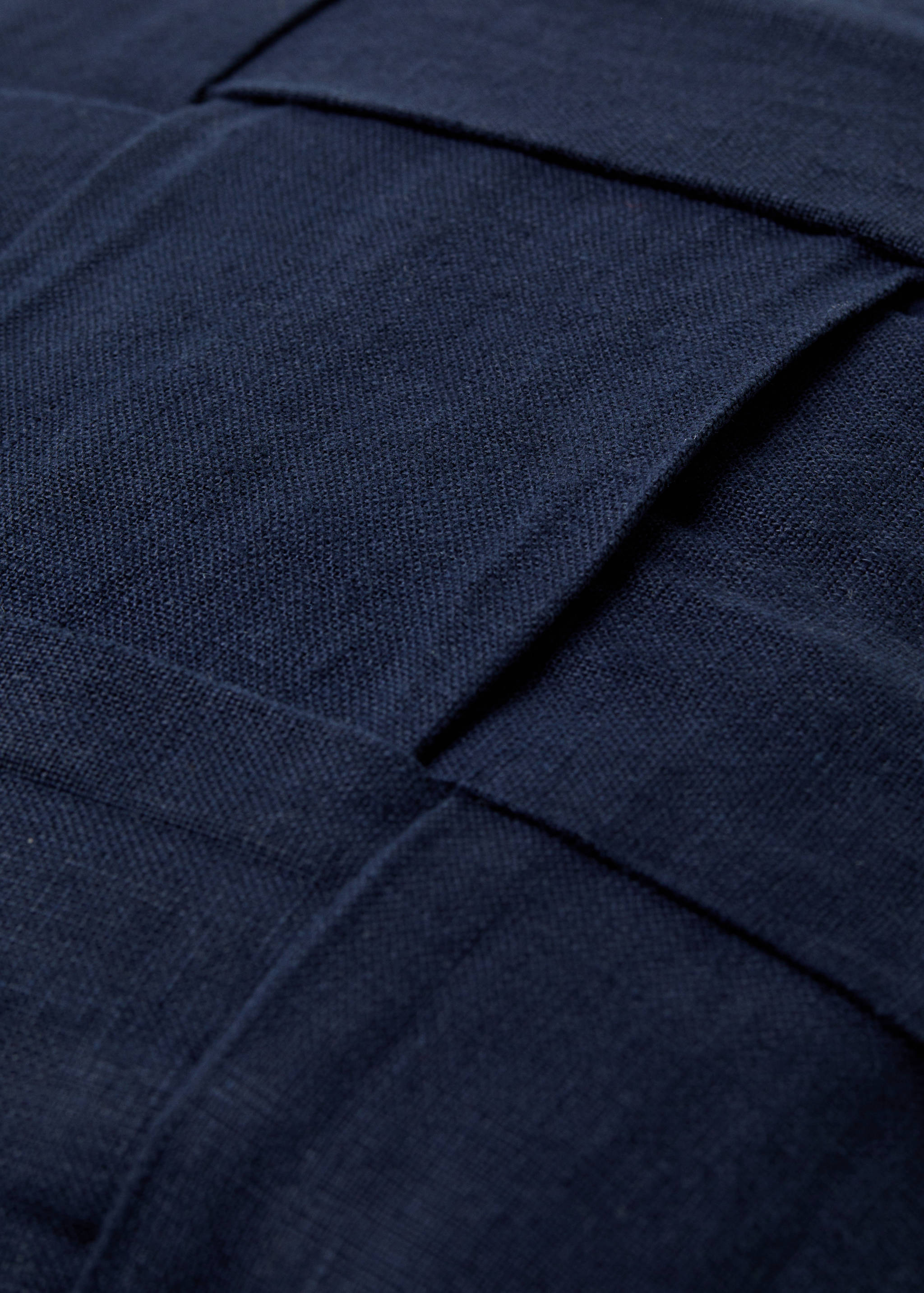 Διακοσμητική μαξιλαροθήκη 100% λινό πλεγμένο 50x50 εκ - Λεπτομέρεια του προϊόντος 2