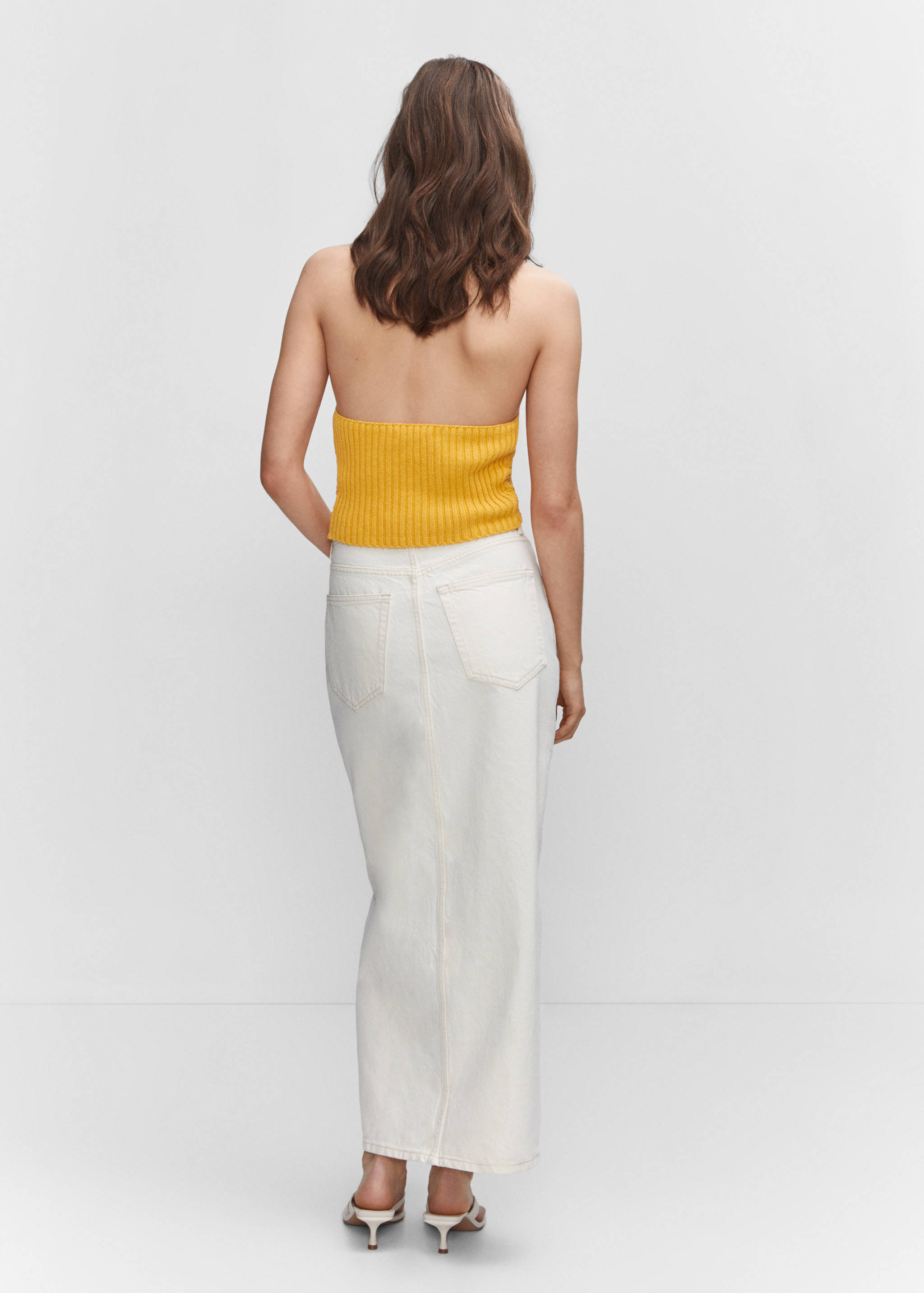 Top crochet cuello halter - Reverso del artículo