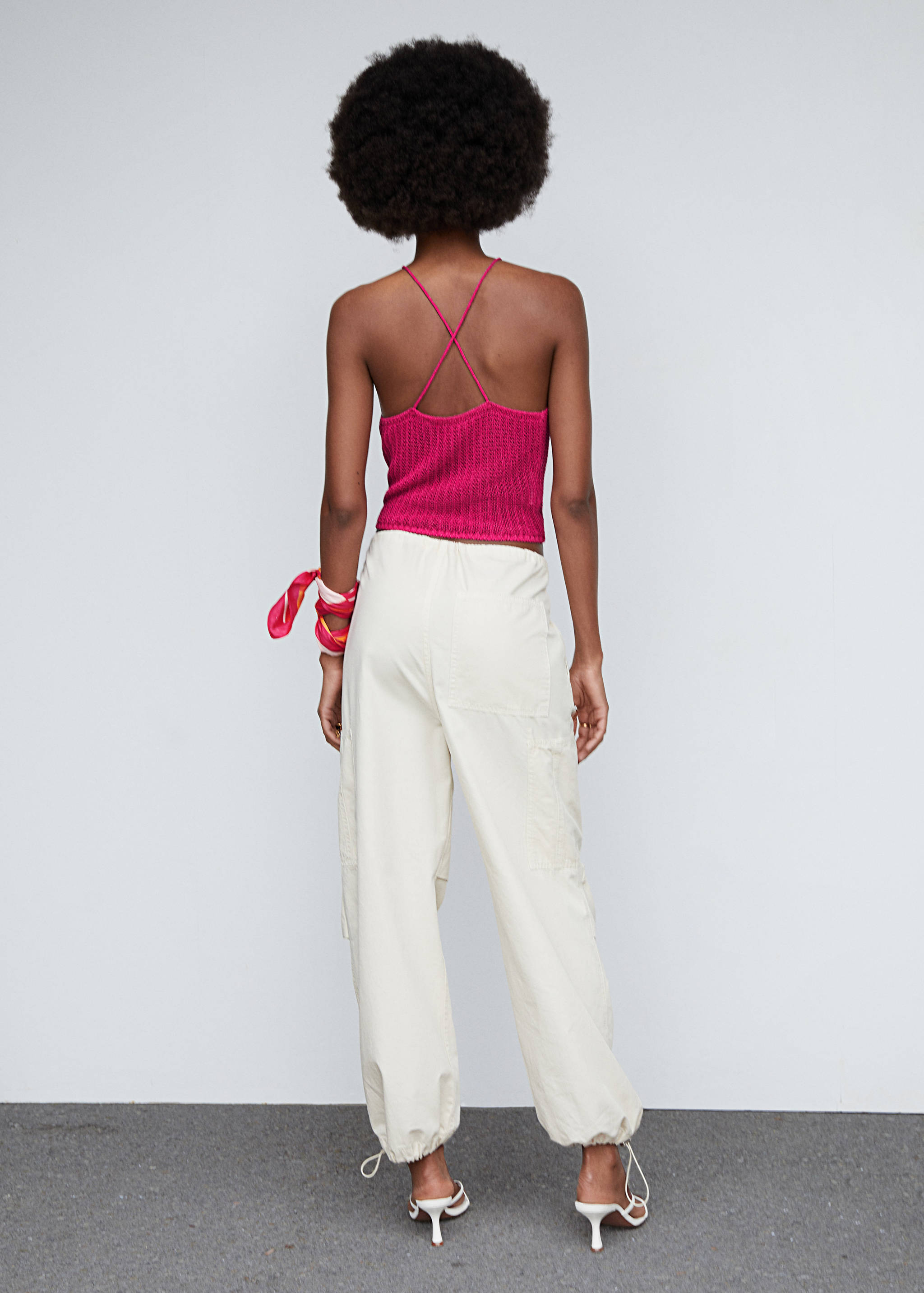 Top ganxet coll halter - Revers de l'article