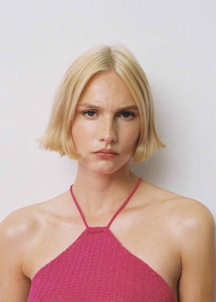 Halter neck crochet top - Women | MANGO OUTLET USA