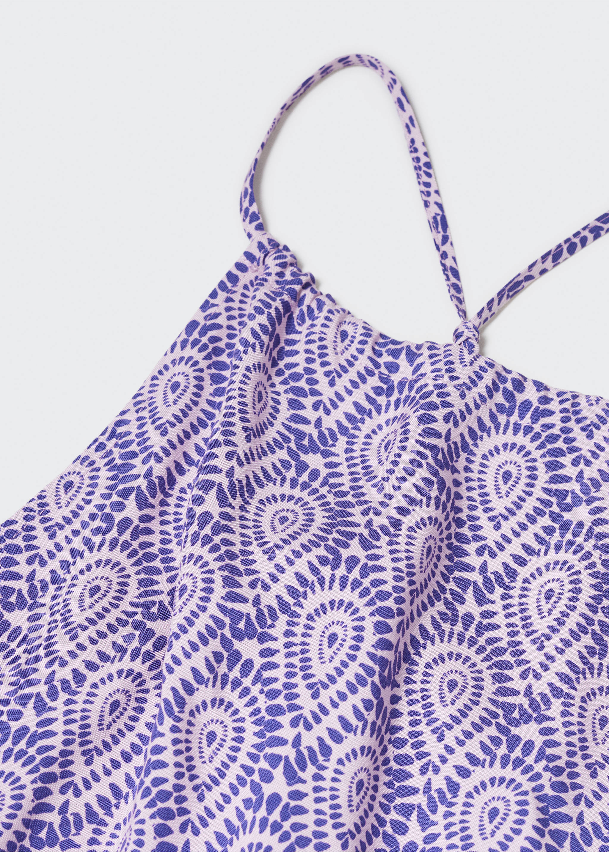 Print wrap dress - Details of the article 8, Light/Pastel Purple. Ref: 57050455-00.