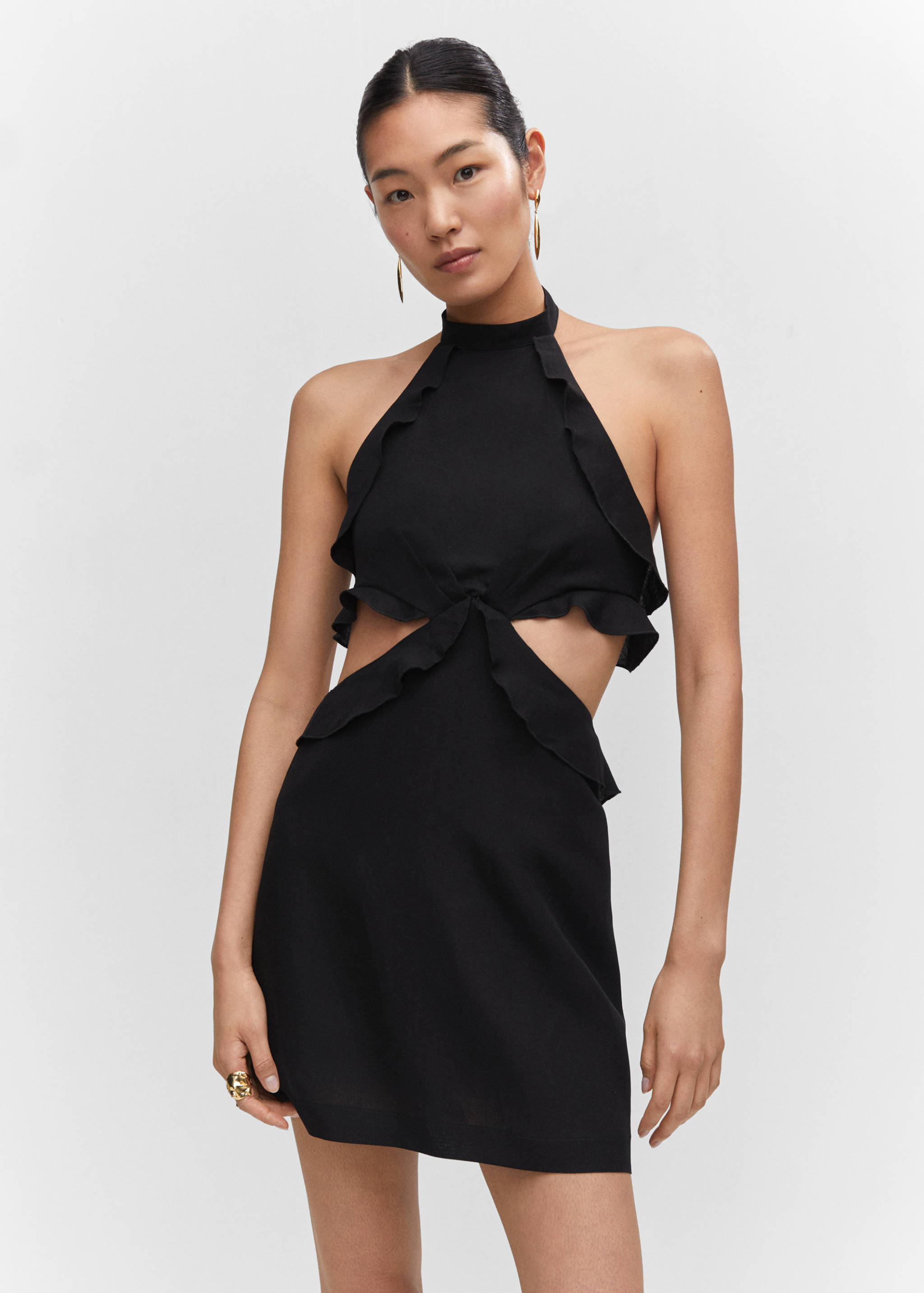 Robe lin ouvertures - Plan moyen