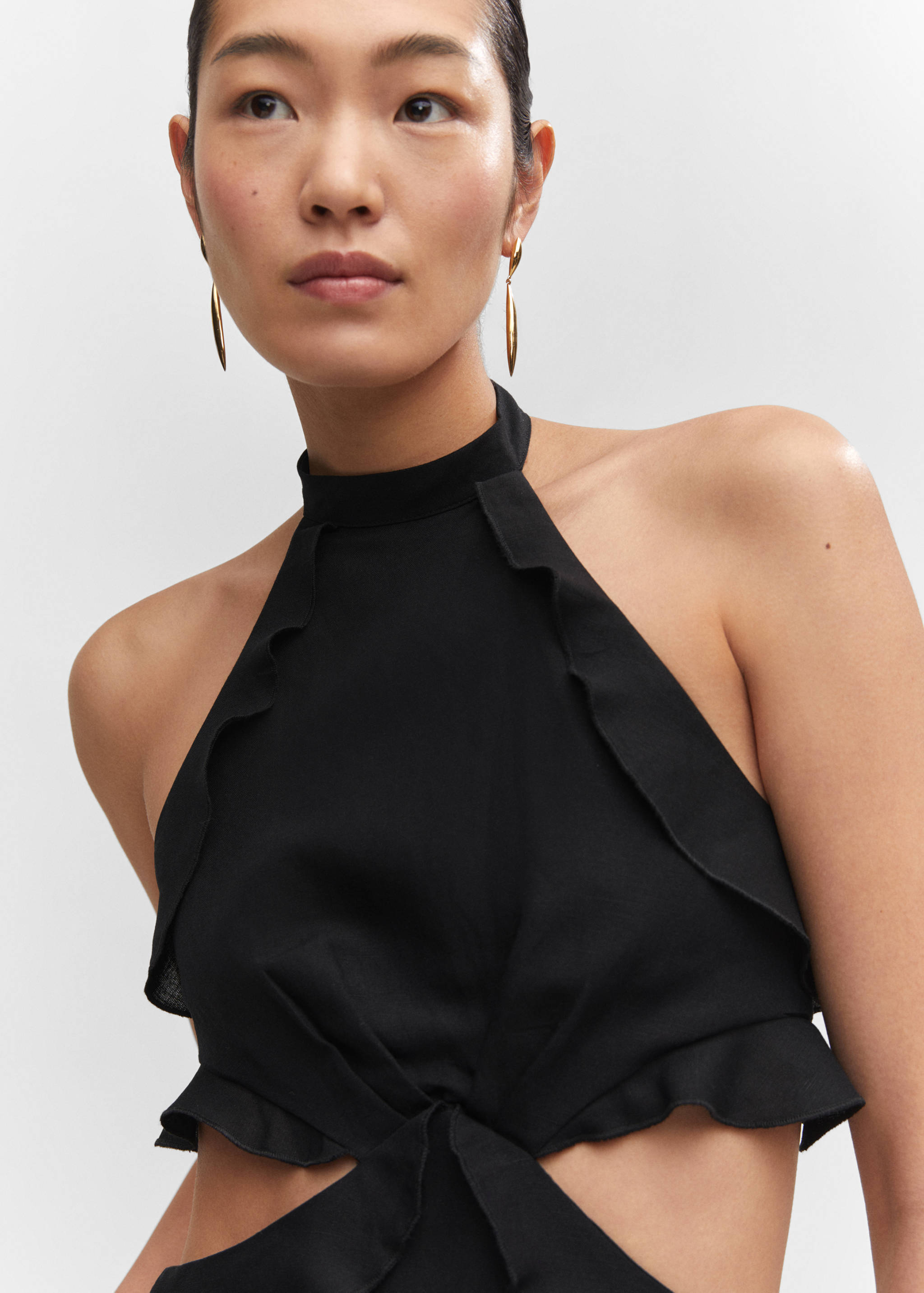 Robe lin ouvertures - Détail de l'article 1