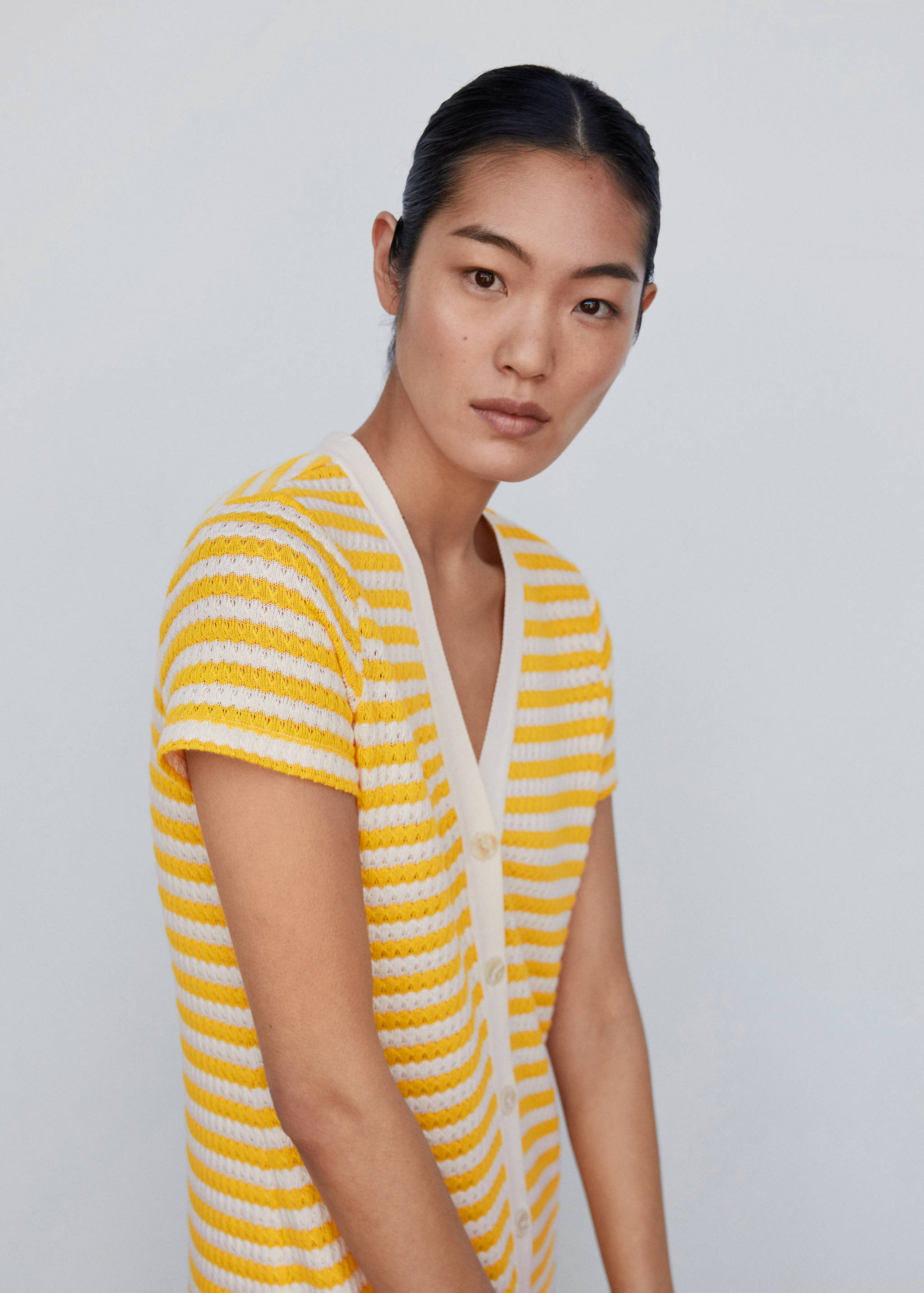 Striped jersey dress - Details of the article 1