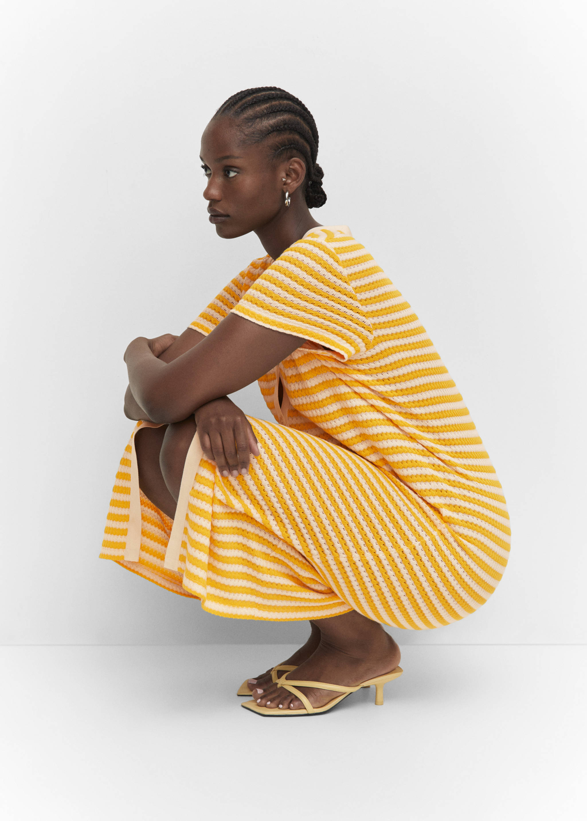 Striped jersey dress - Details of the article 4