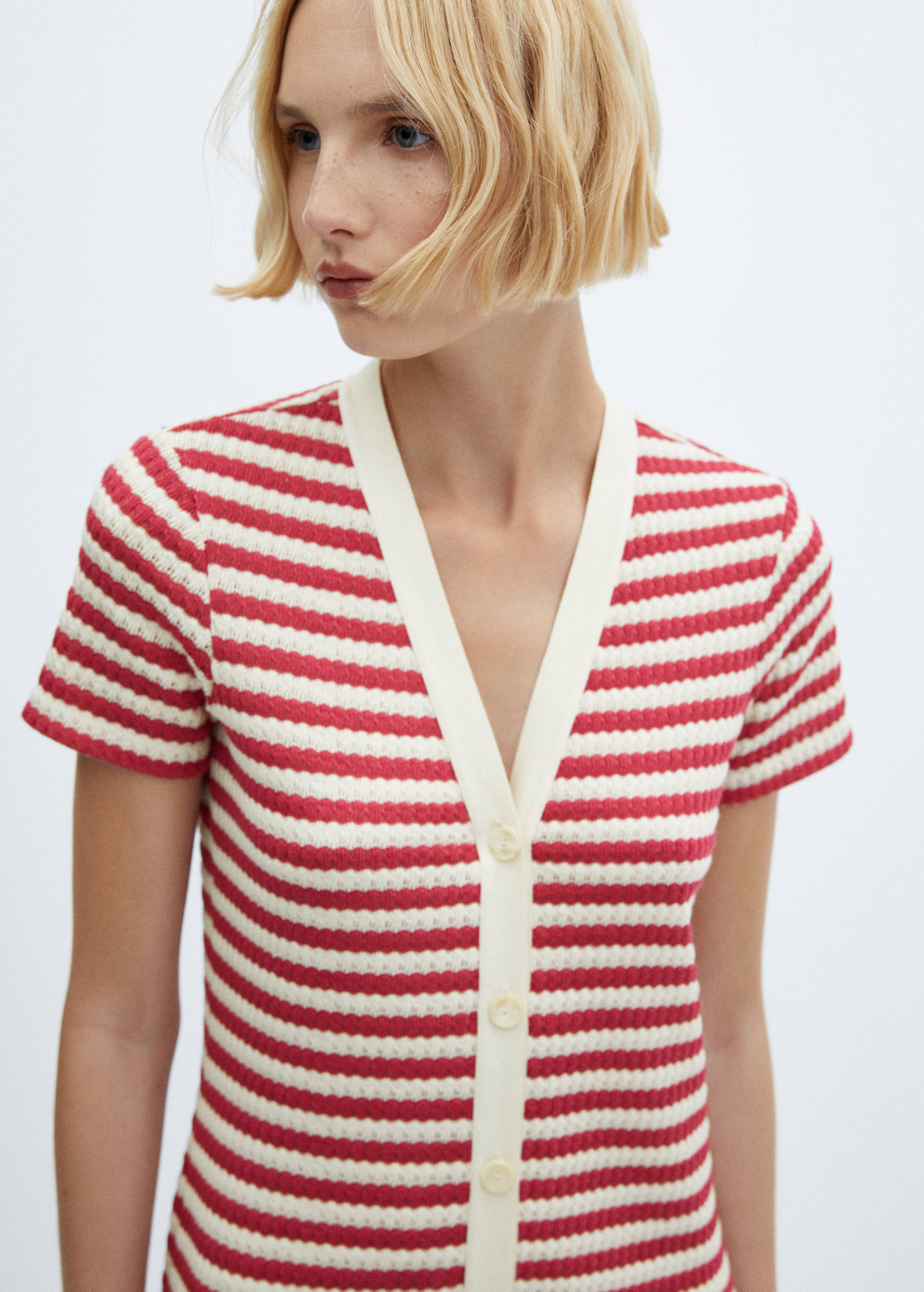 Striped jersey dress - Details of the article 1