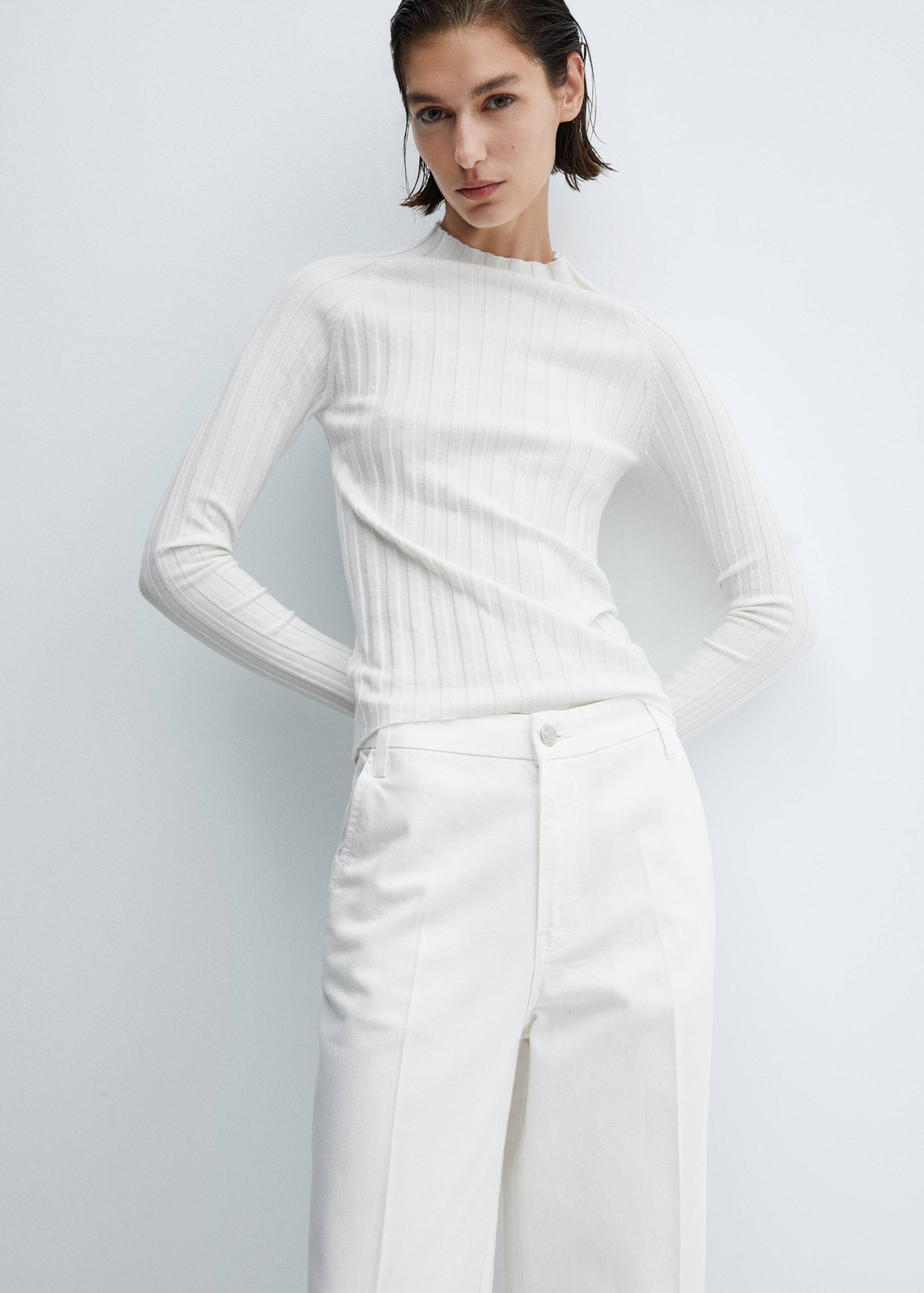 Rechte mid-rise jeans - Detail van het artikel 1