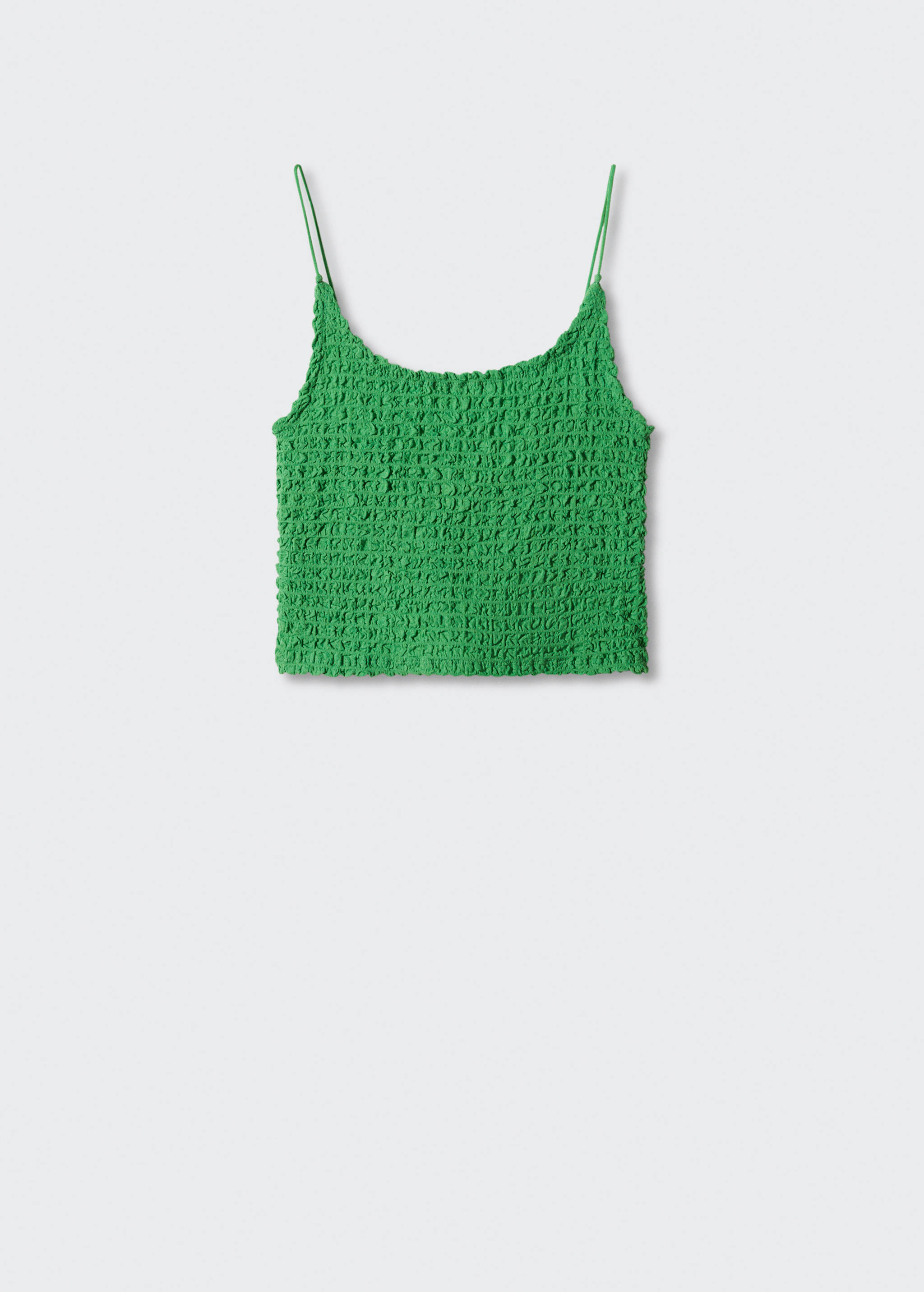 Texturerad crop top - Artikel utan modell