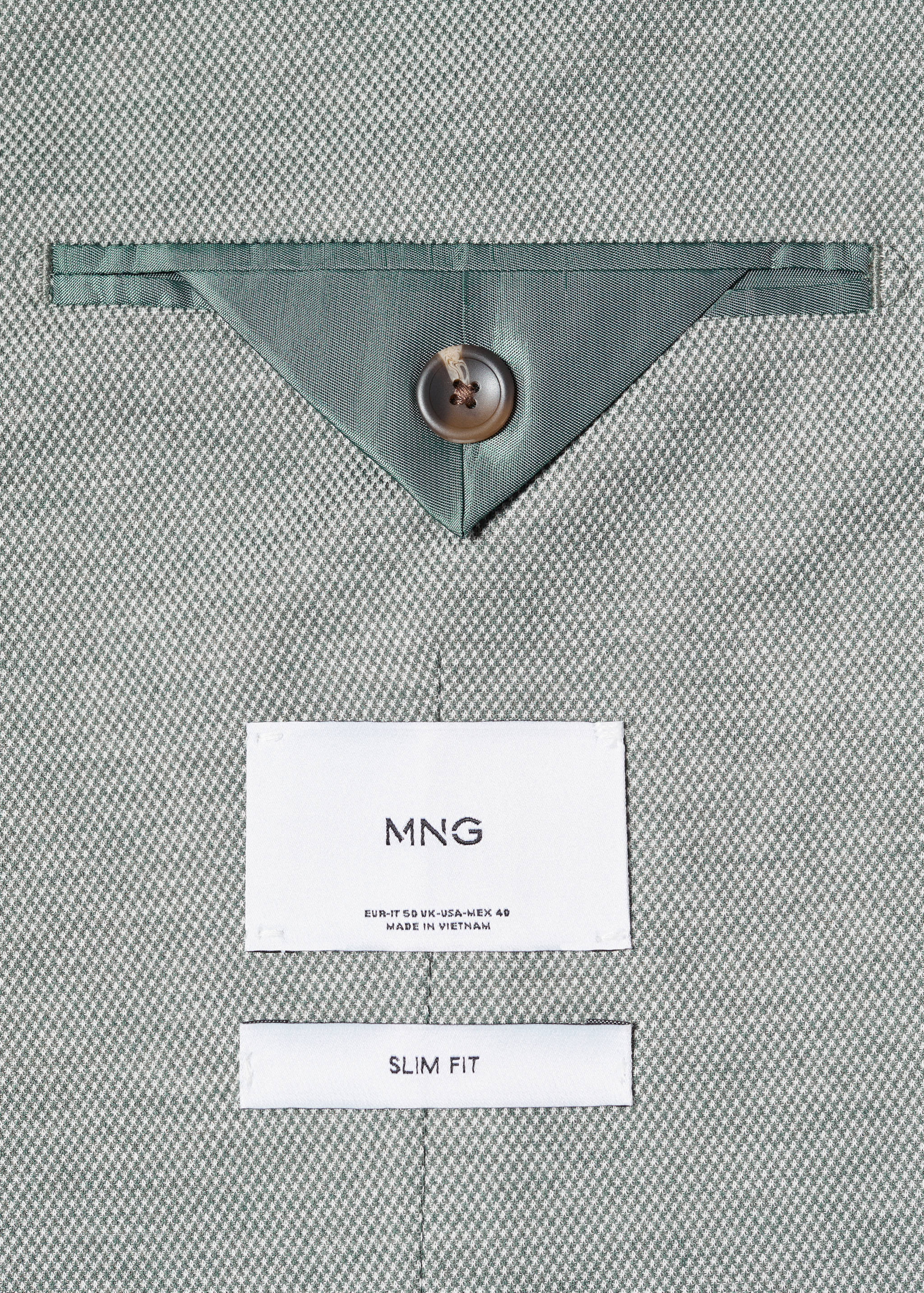 Sako slim fit s mikro strukturou - Detail zboží 8