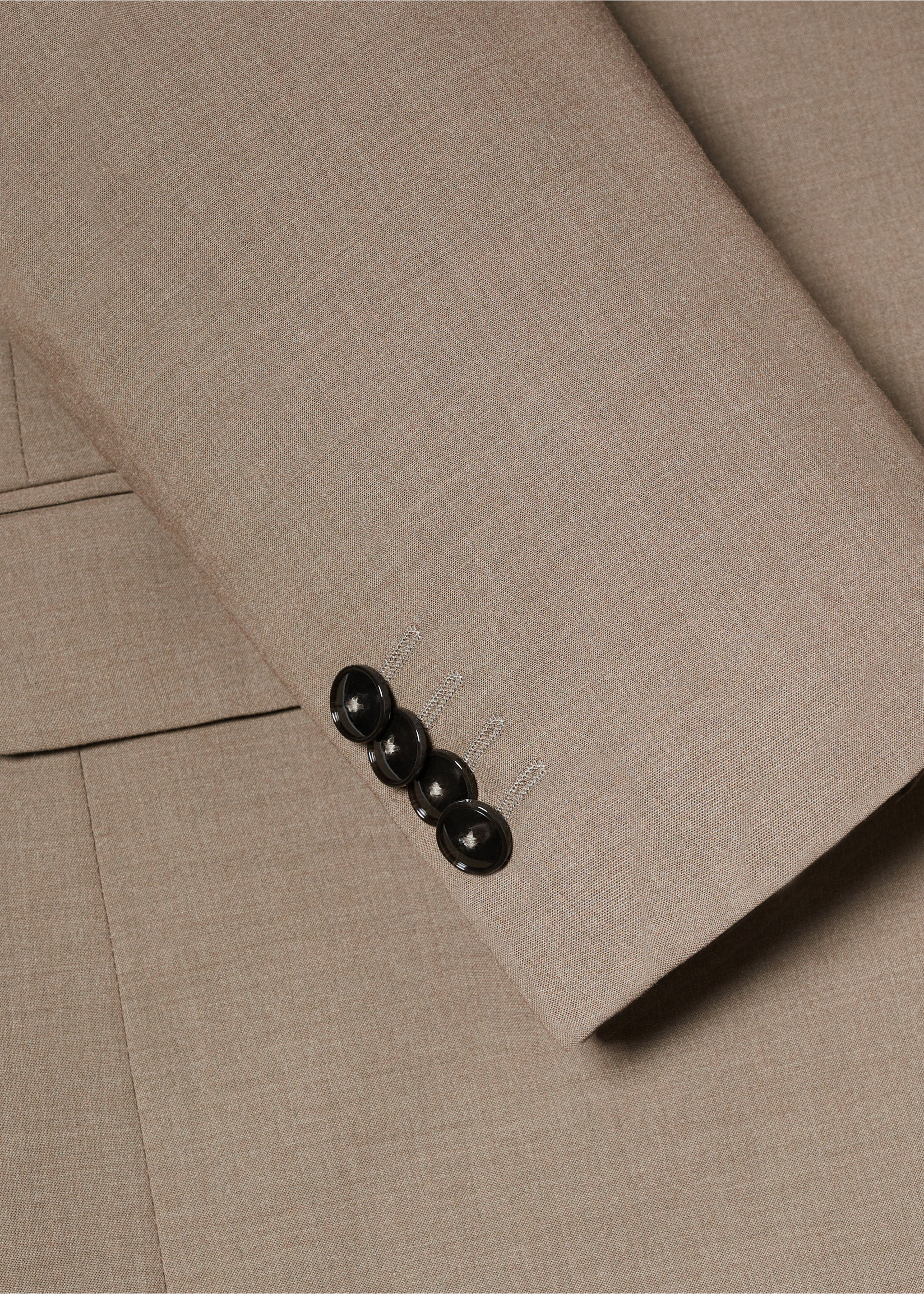 Stretch-fabric slim-fit suit blazer - Details of the article 0