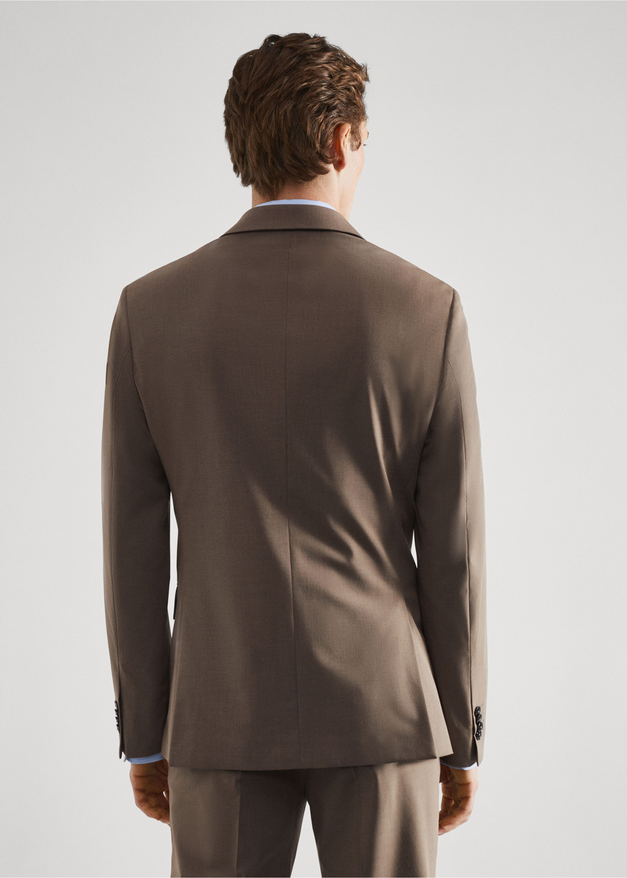 Stretch-fabric slim-fit suit blazer - Reverse of the article