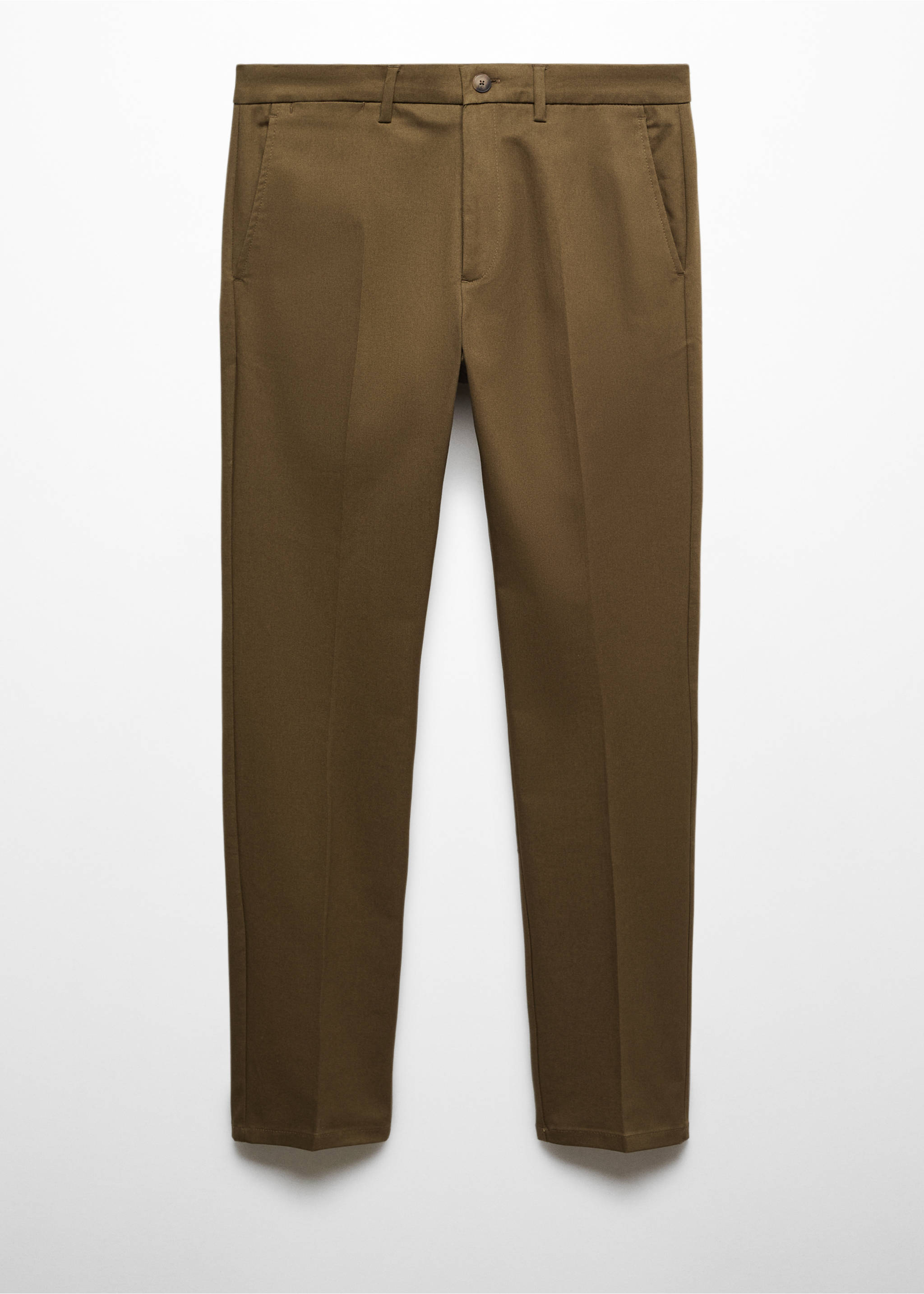 Pantalon chino slim fit - Article sans modèle, Tabac. Ref: 57050777-00.