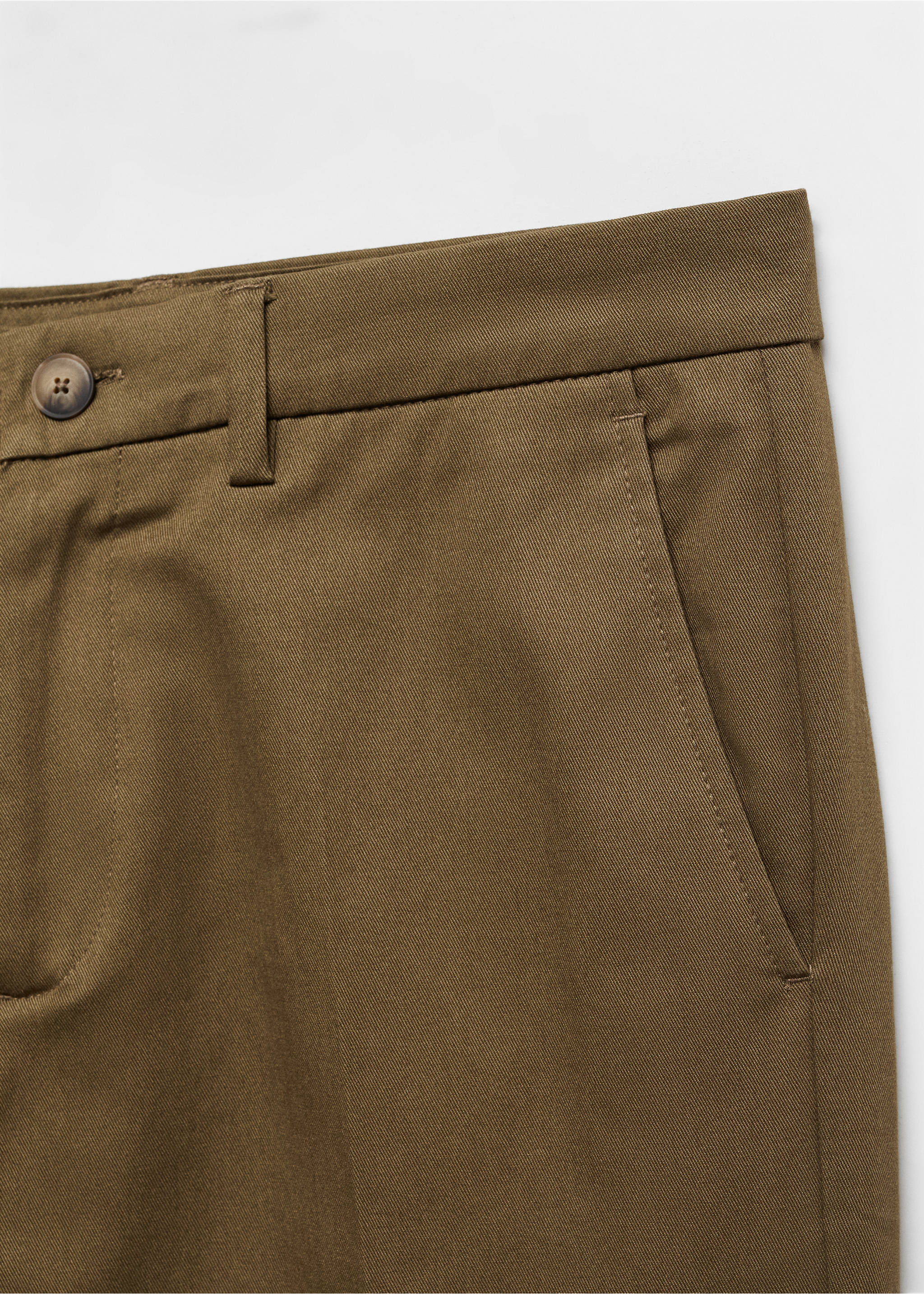 Pantalon chino slim fit - Détail de l'article 8, Tabac. Ref: 57050777-00.