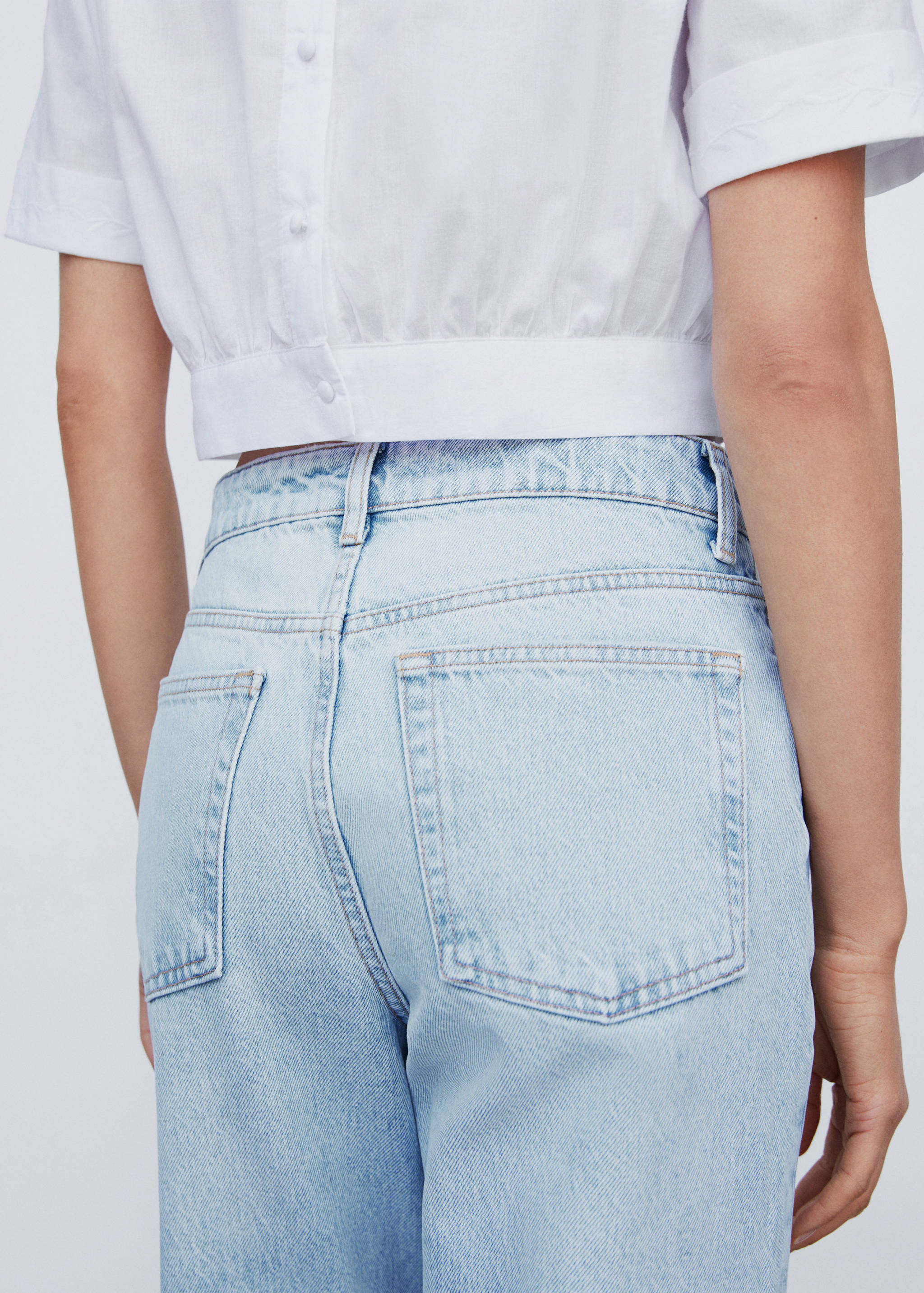 Jeans rectos tiro alto - Detalle del artículo 2