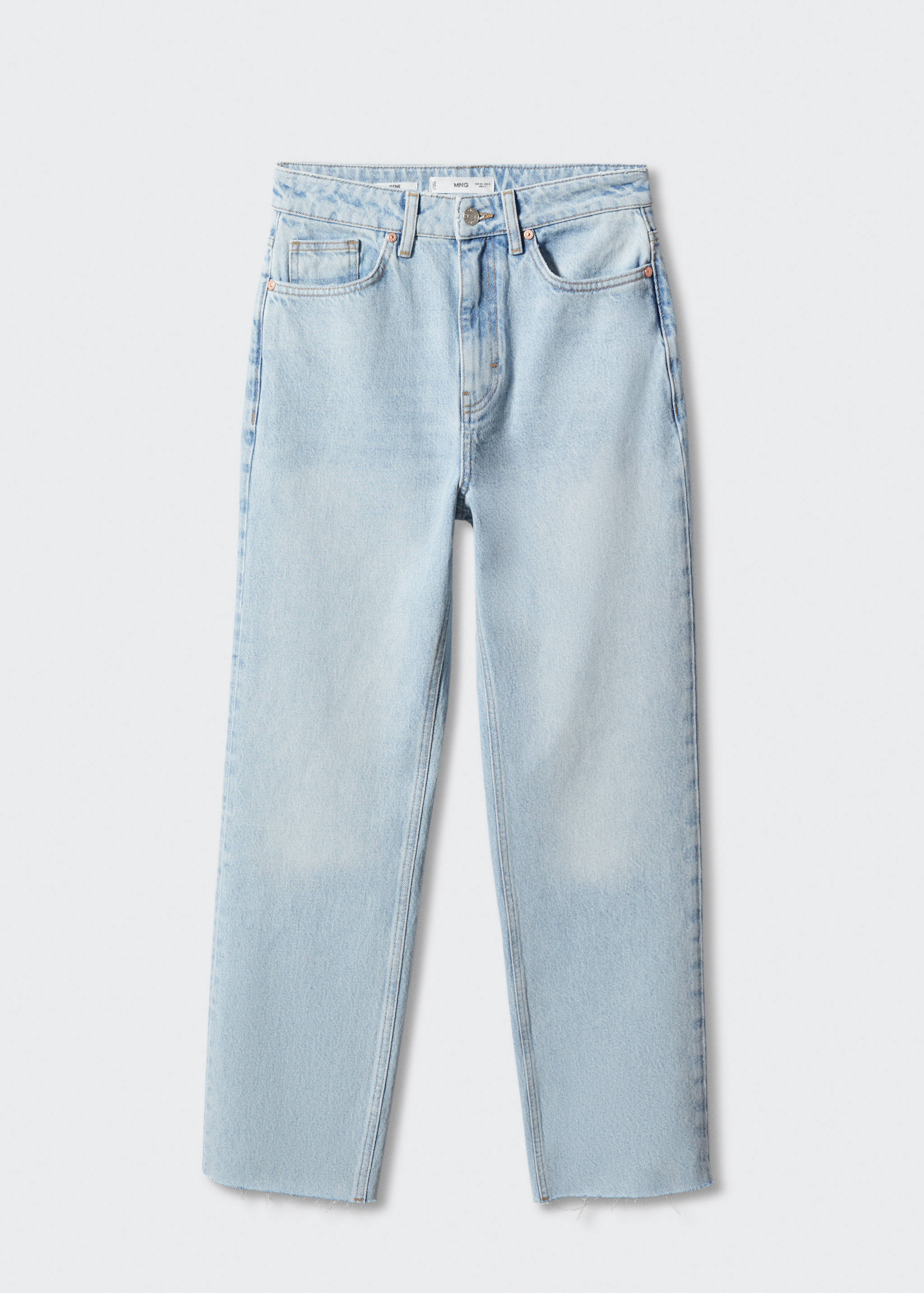 Jeans rectos tiro alto - Artículo sin modelo