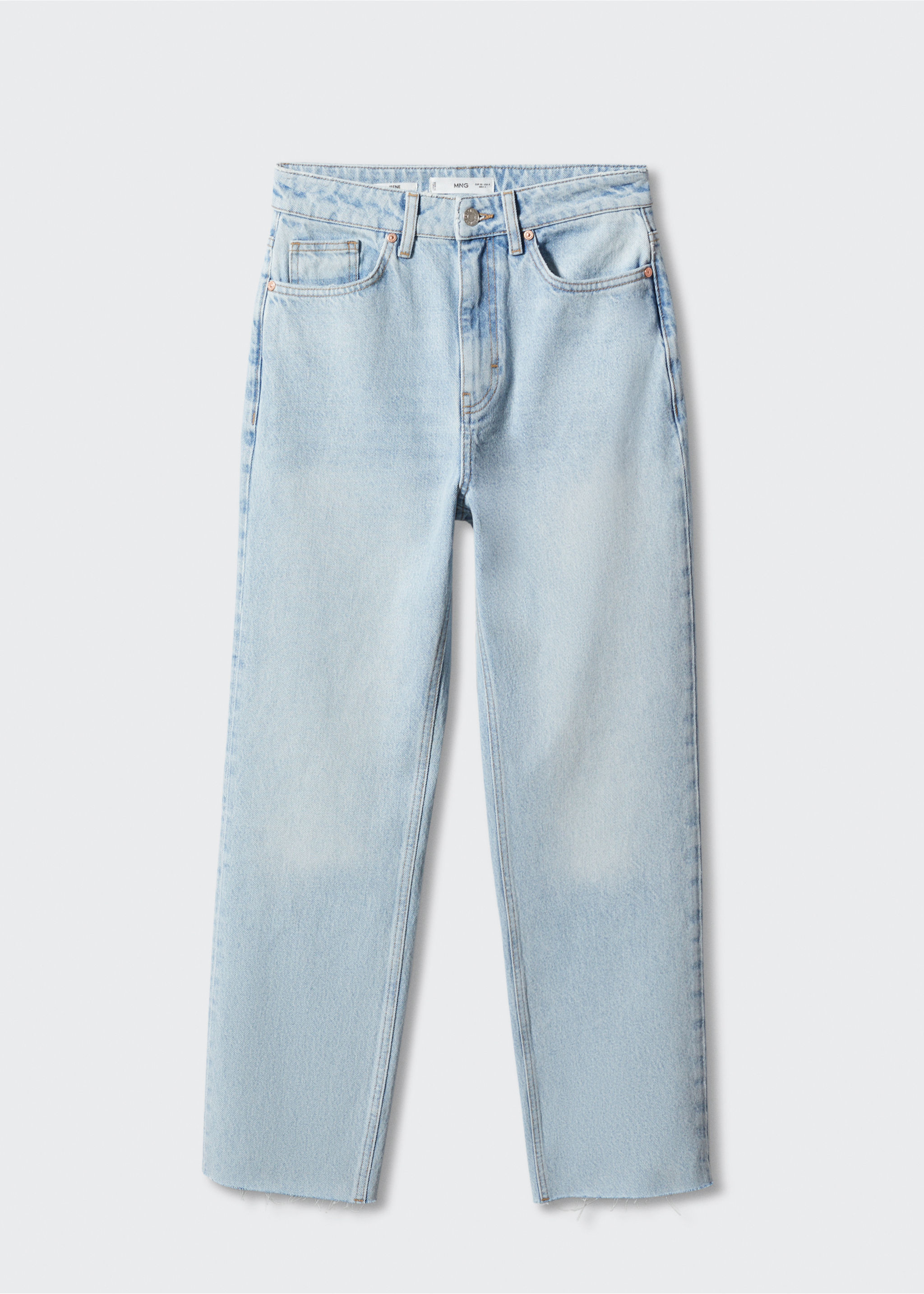 High waist straight jeans - Article without model
