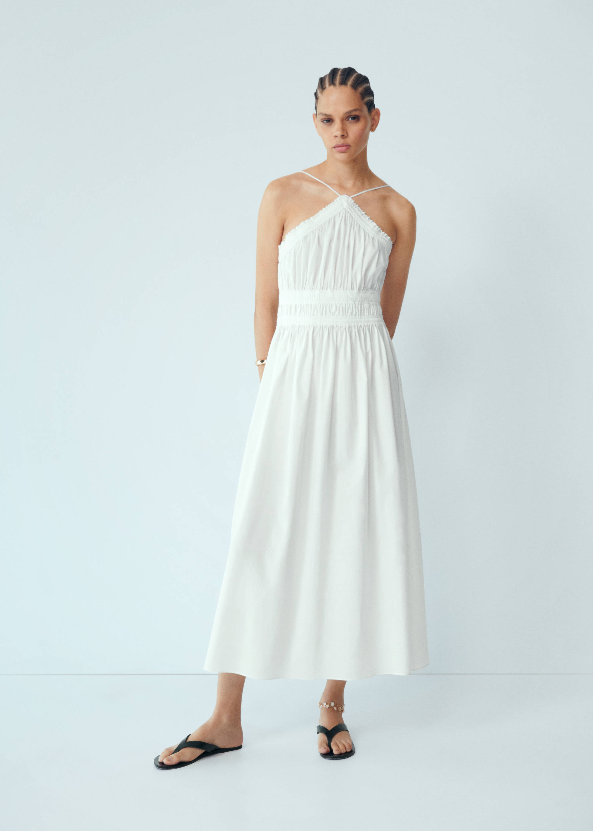Vestido halter detalles fruncidos - Detalle del artículo 6