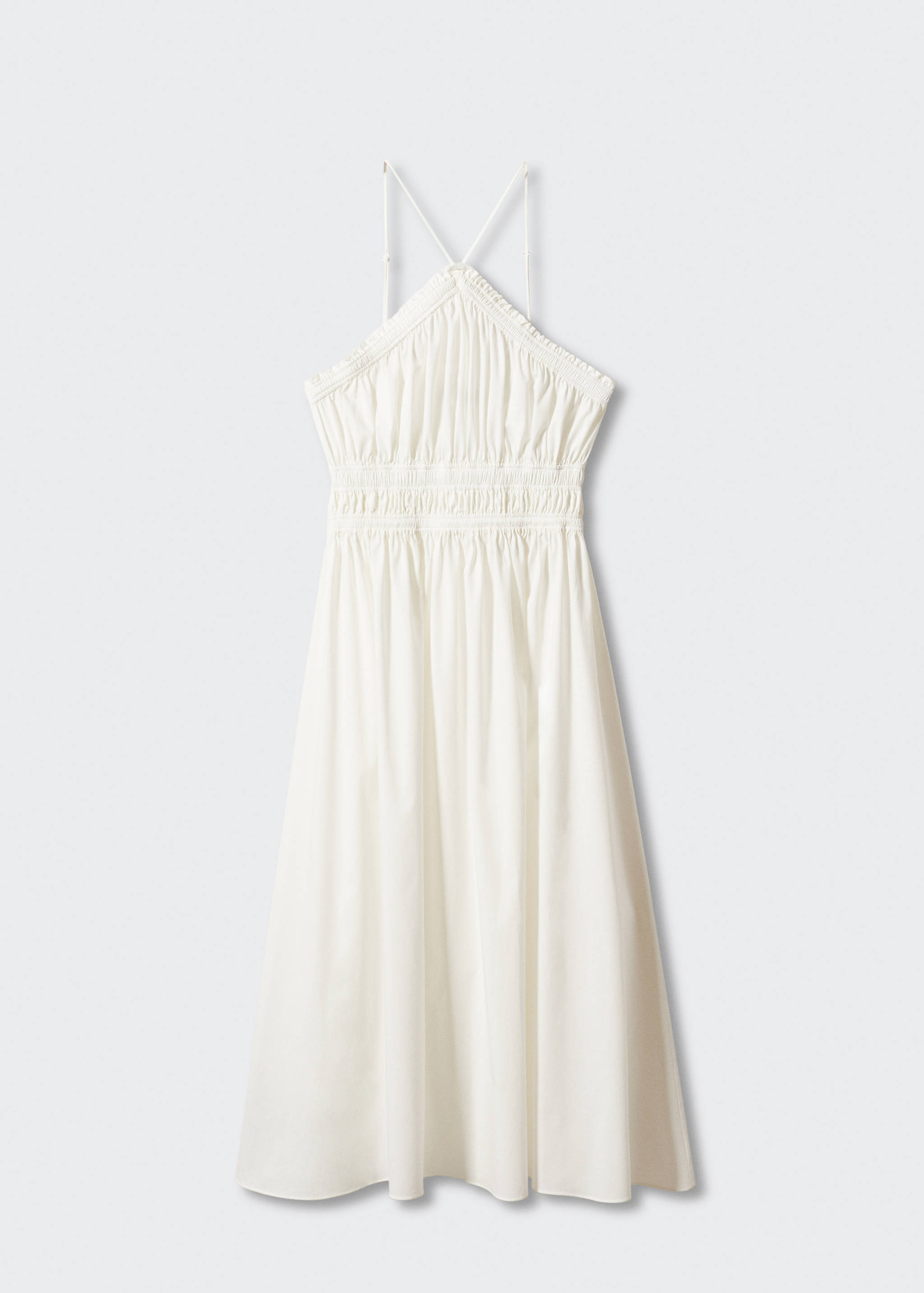 Halter-neck dress with ruffle details - Article without model