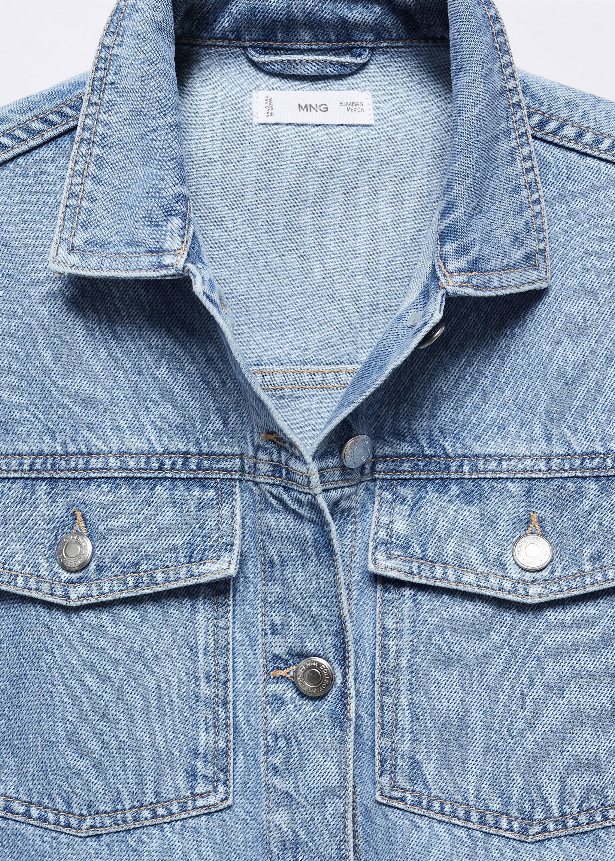 Crop denim jacket - Details of the article 8