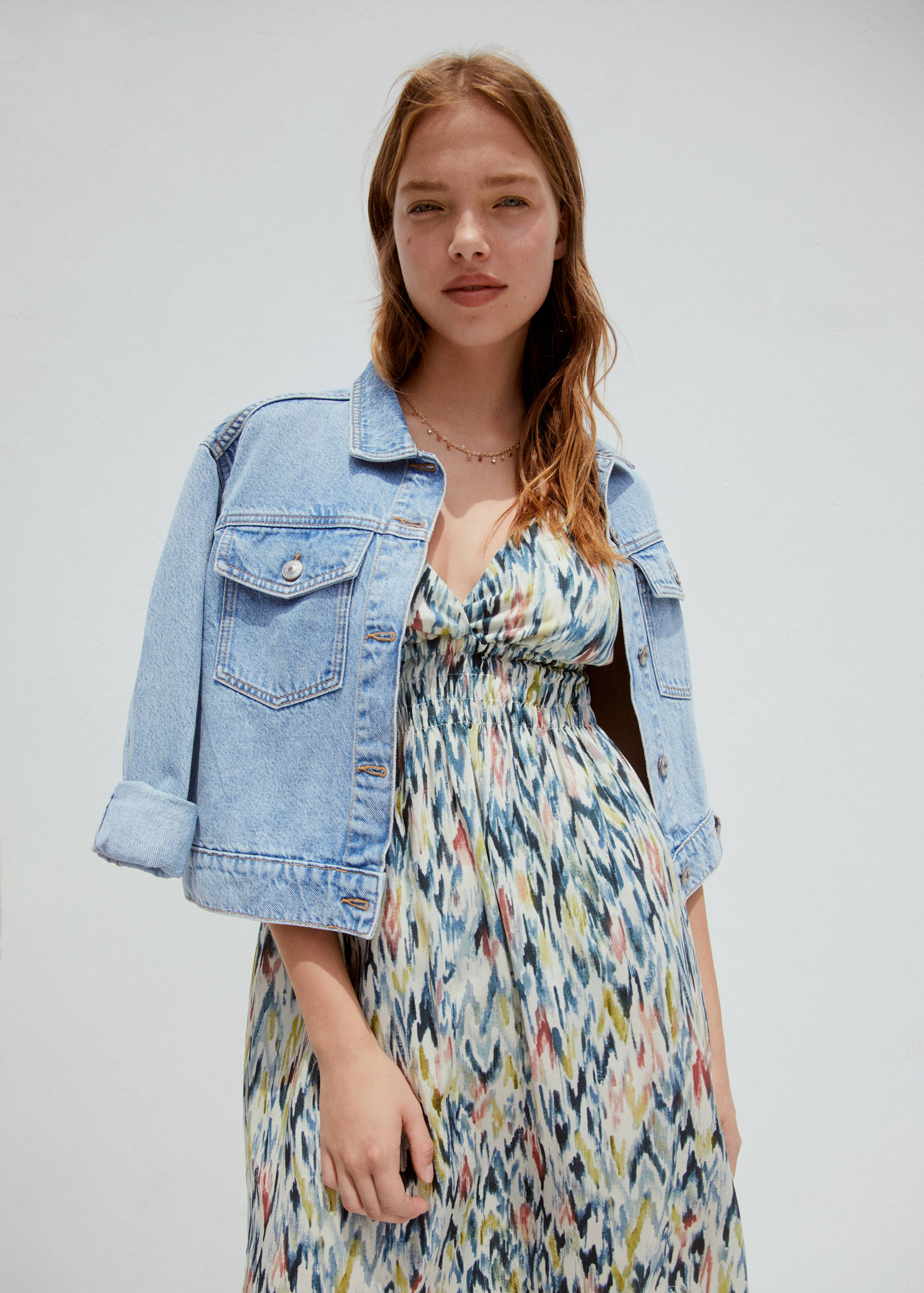 Crop denim jacket - Details of the article 5