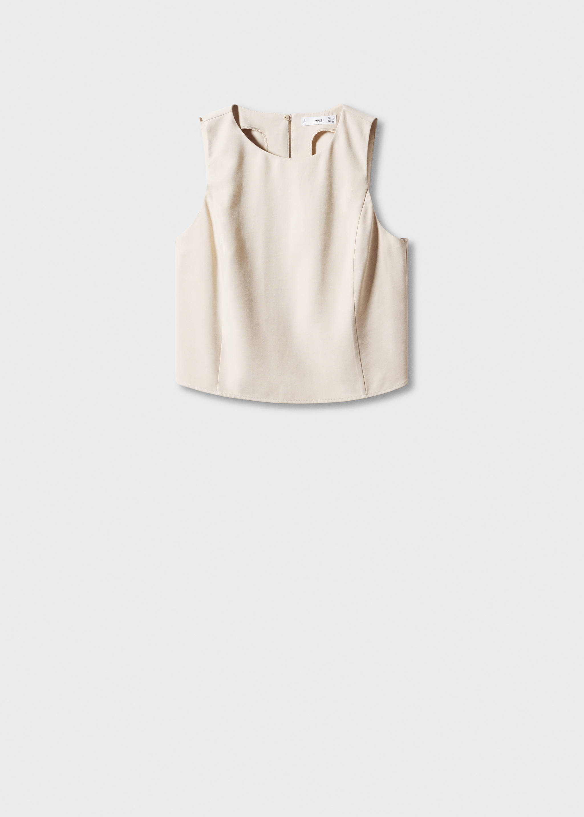 Crop top with wide straps - Article without model
