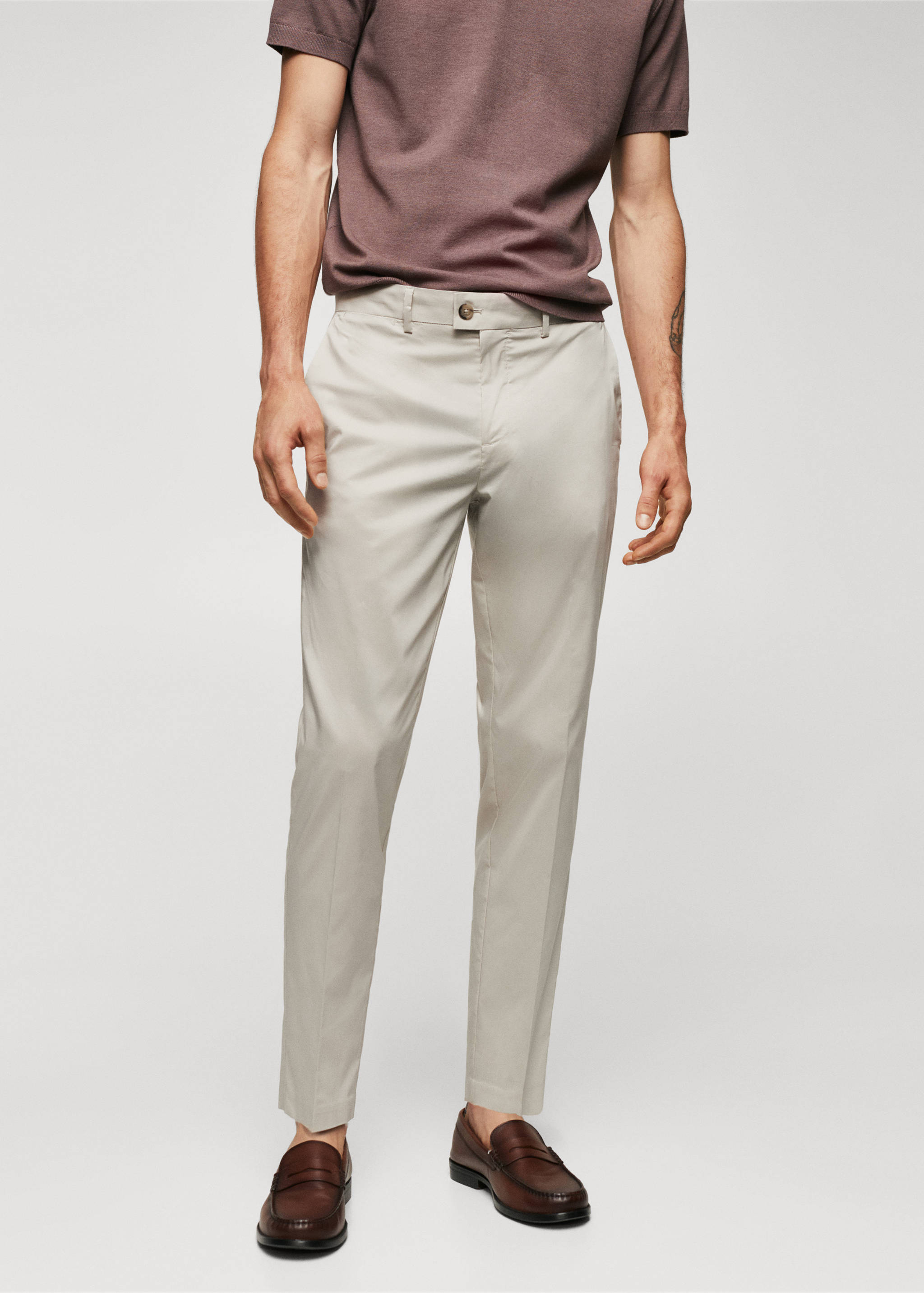 Lightweight cotton pants - Medium plane