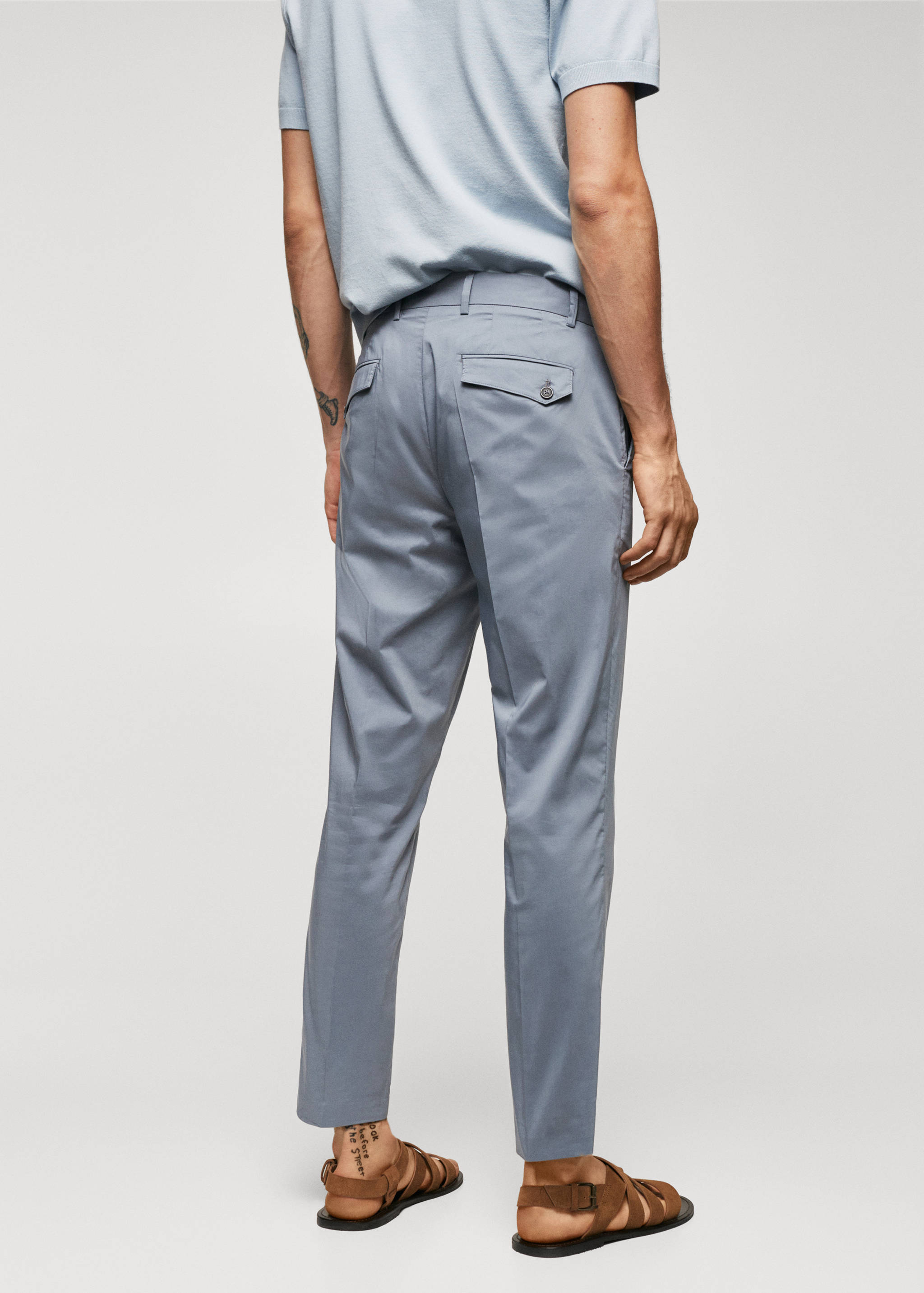 Lightweight cotton pants - Reverse of the article
