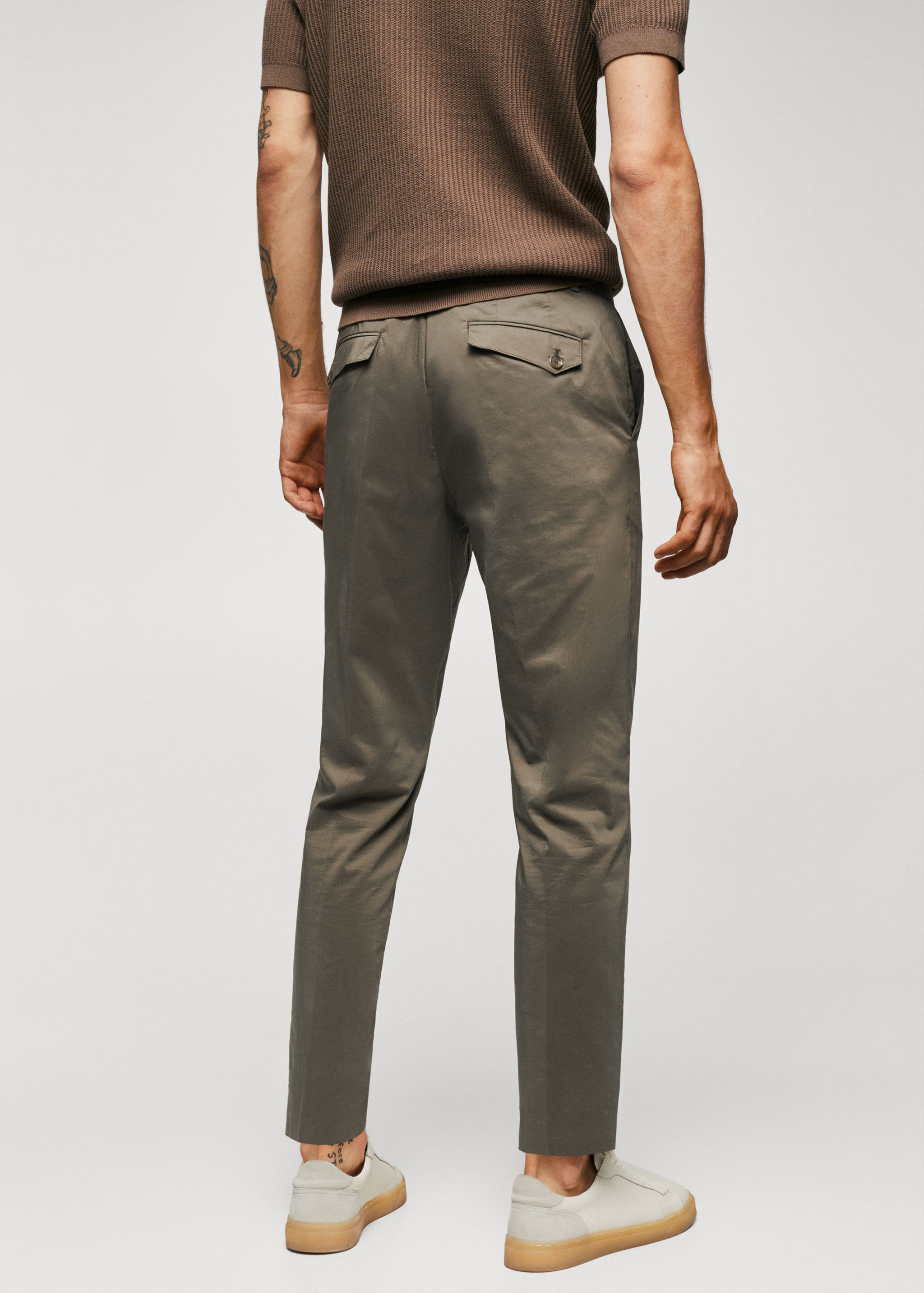 Pantalons lleugers de cotó - Revers de l'article