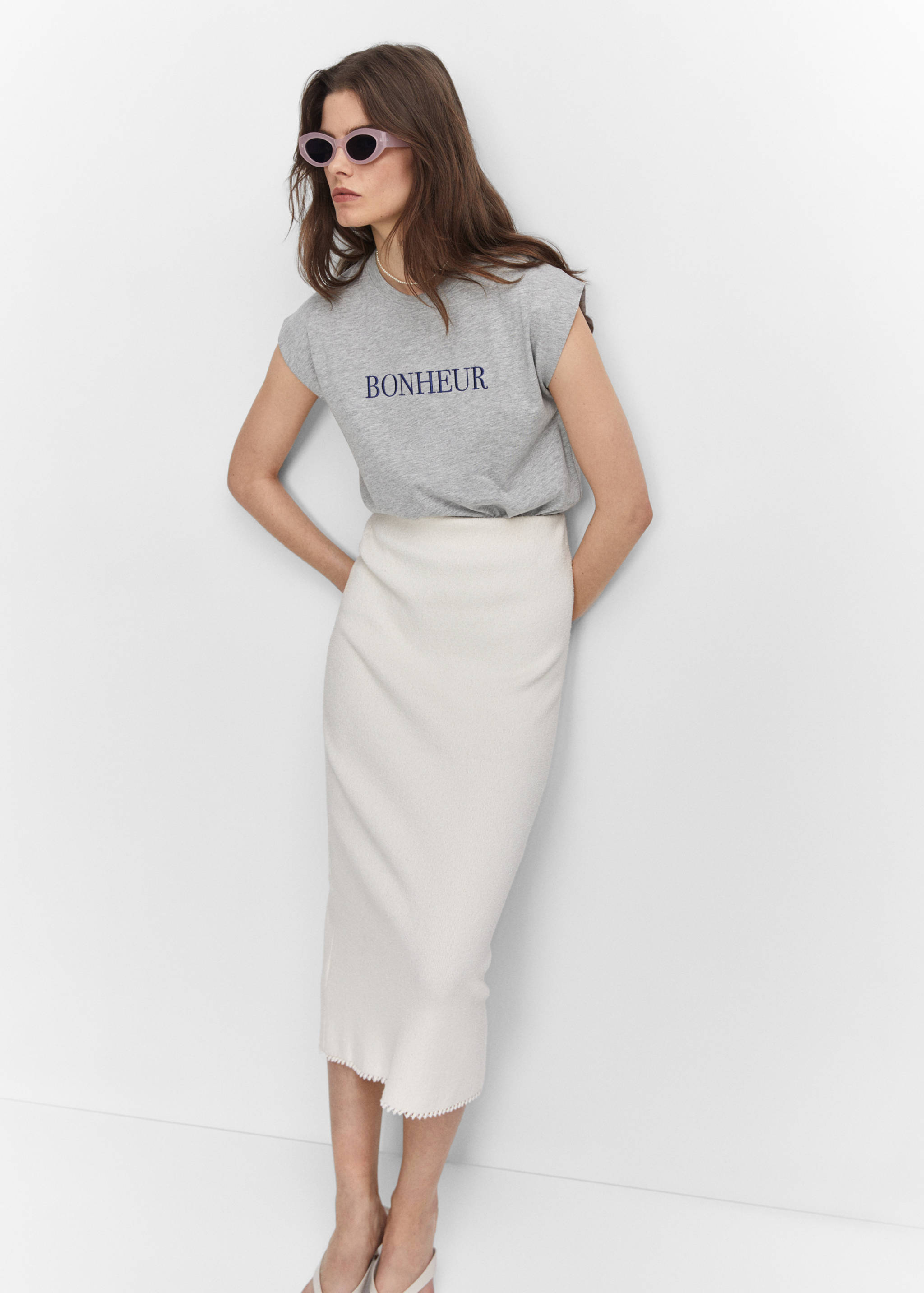 T-Shirt mit Schriftzug - Detail des Artikels 2