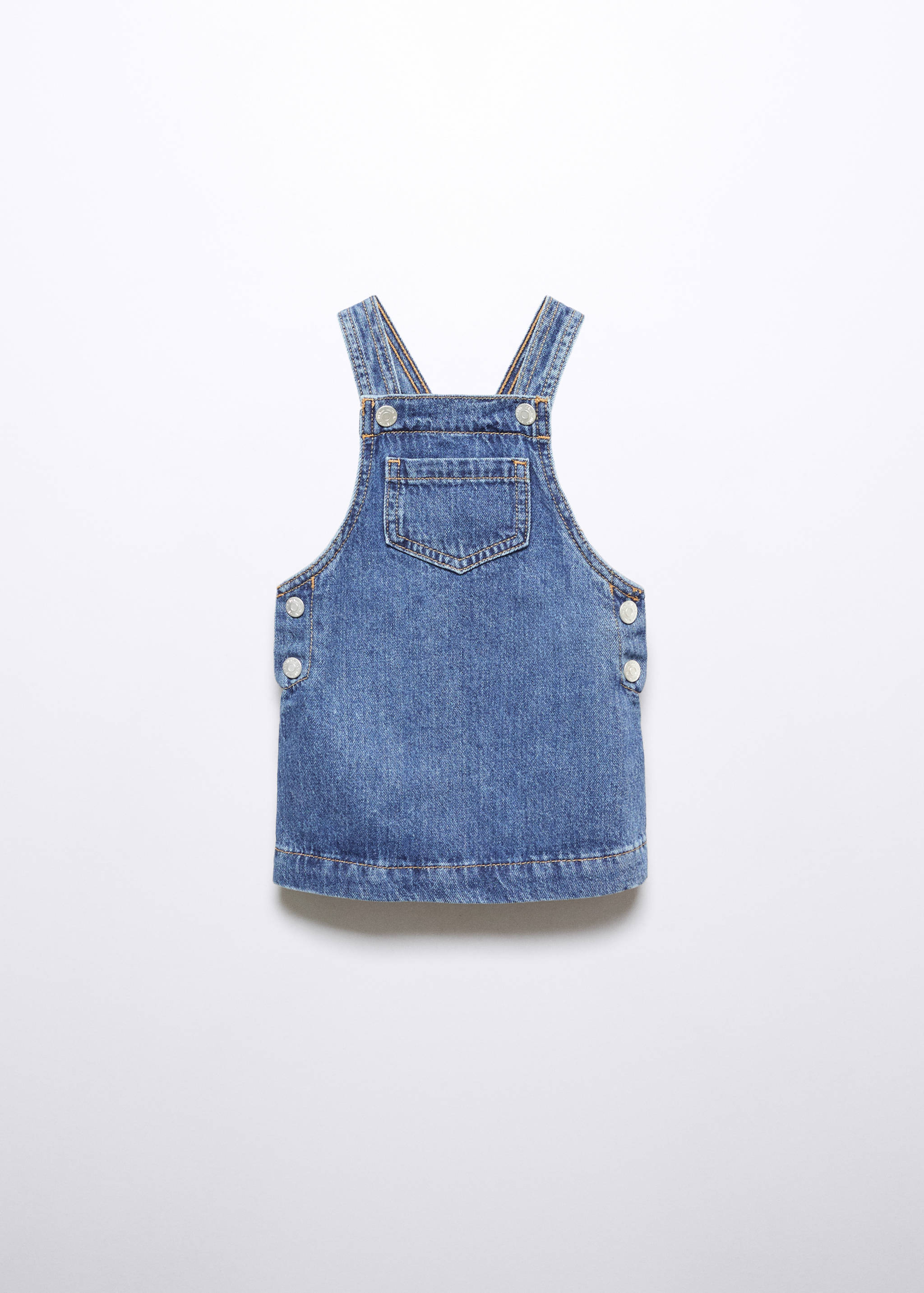 Short denim dungarees - Article without model