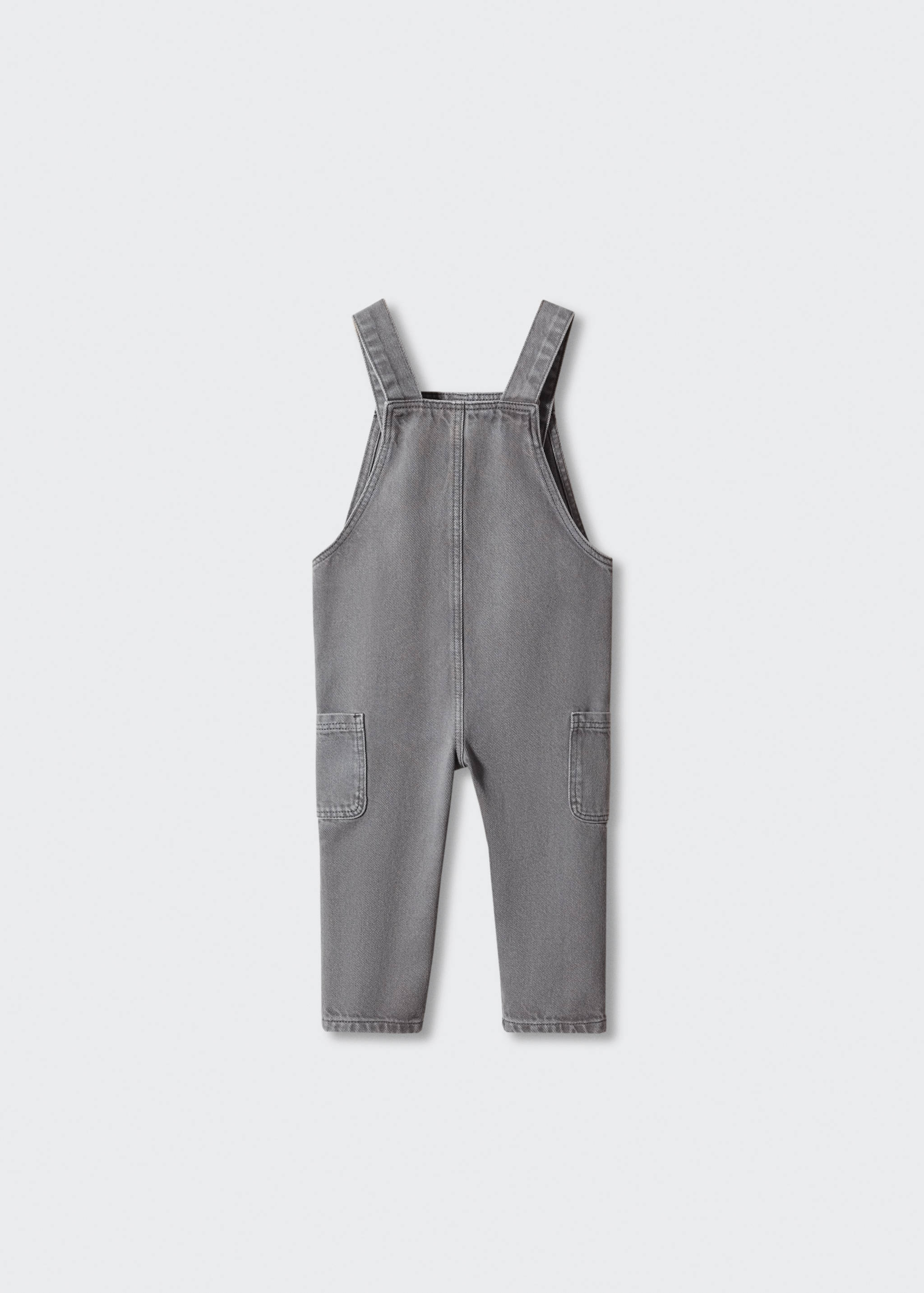 Lined denim dungarees - Reverse of the article