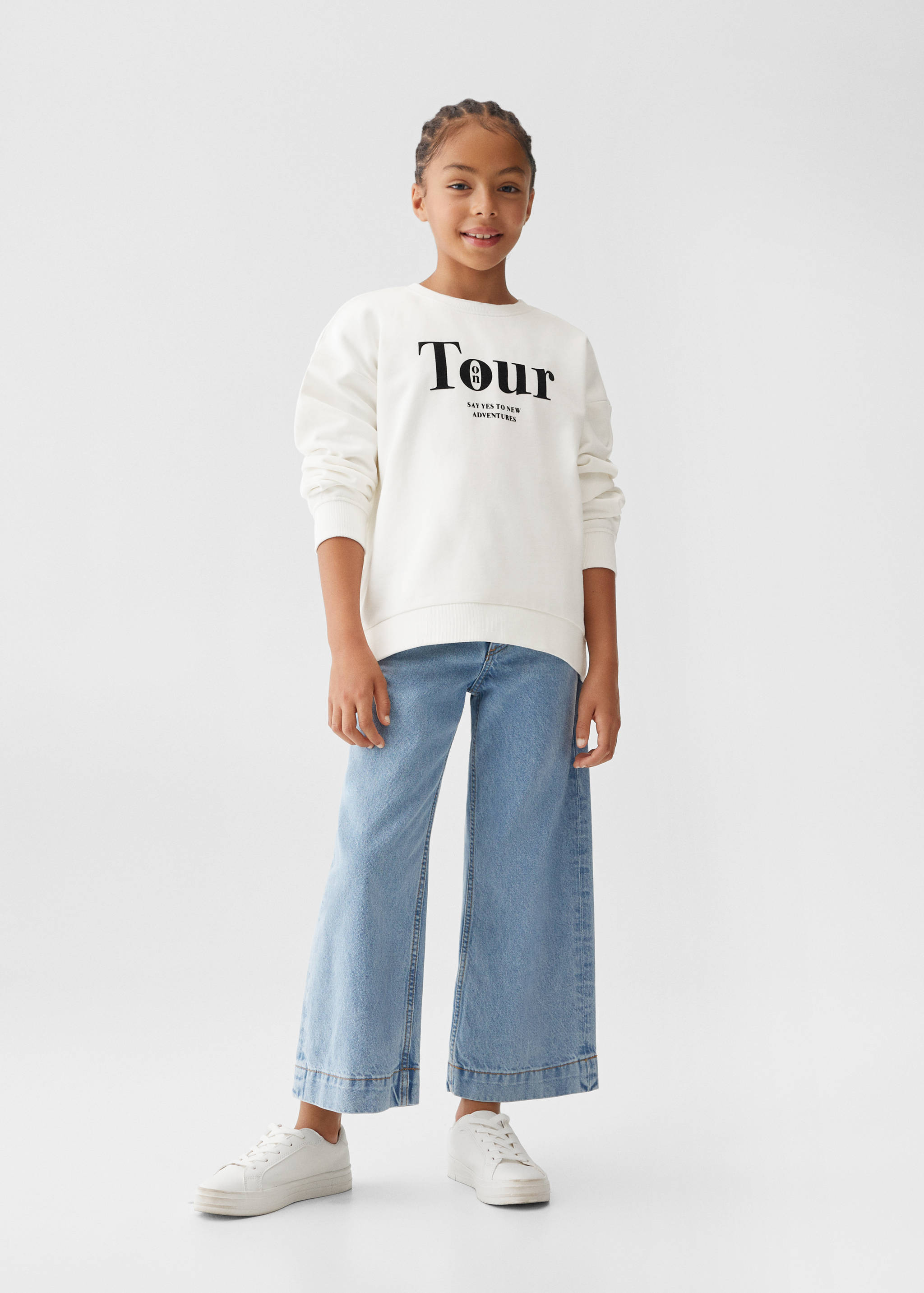 Printed cotton sweatshirt - General plane