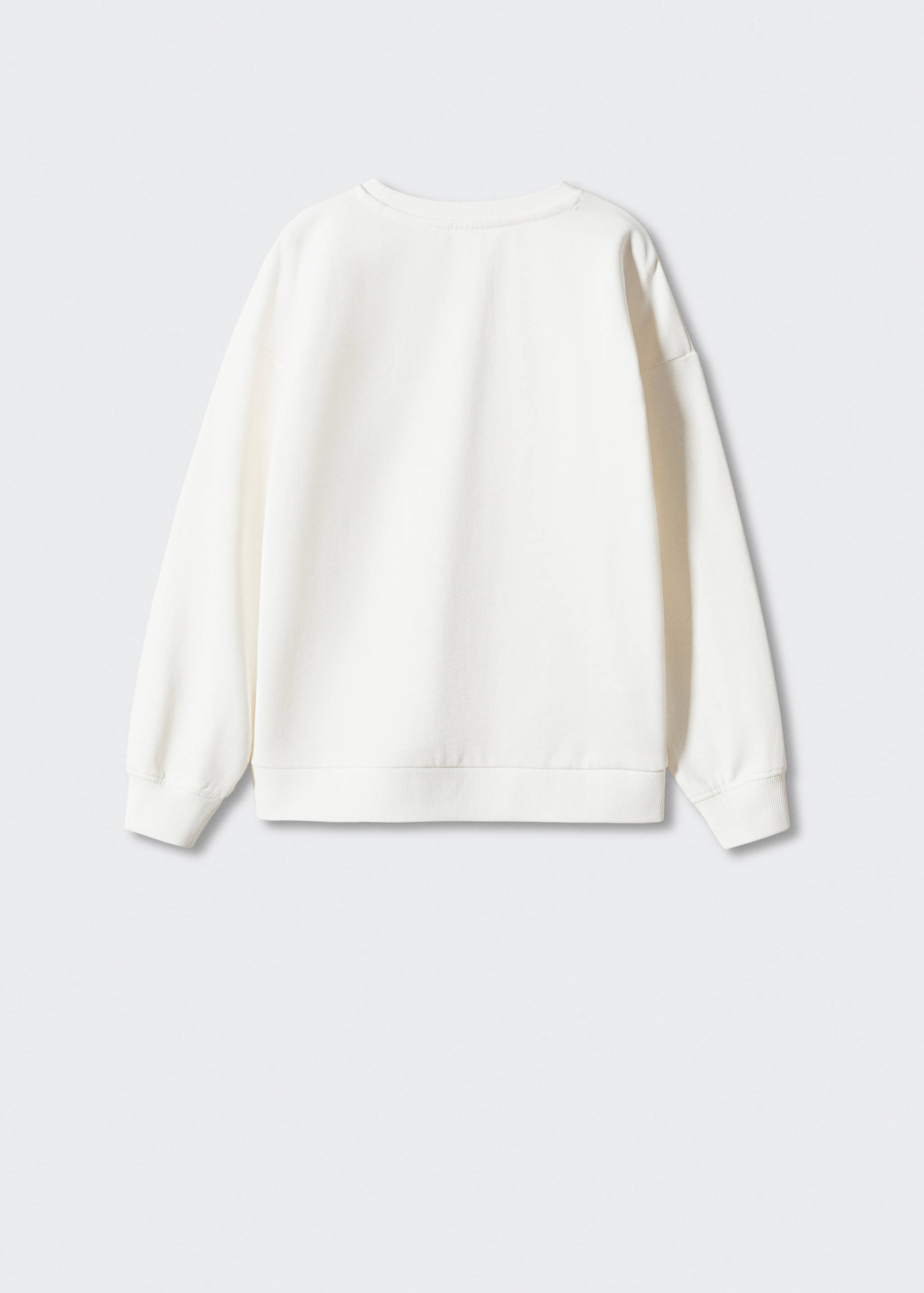Printed cotton sweatshirt - Reverse of the article
