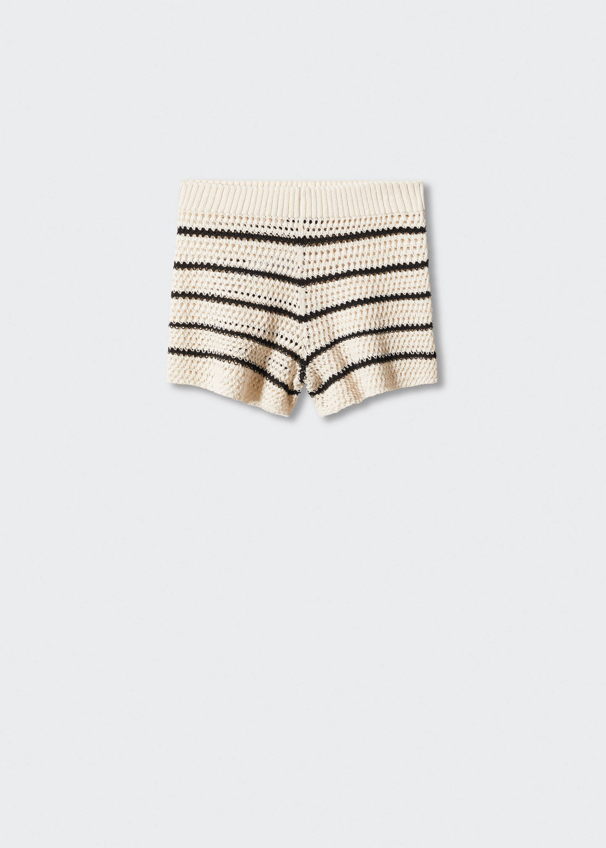 Openwork knitted shorts - Article without model