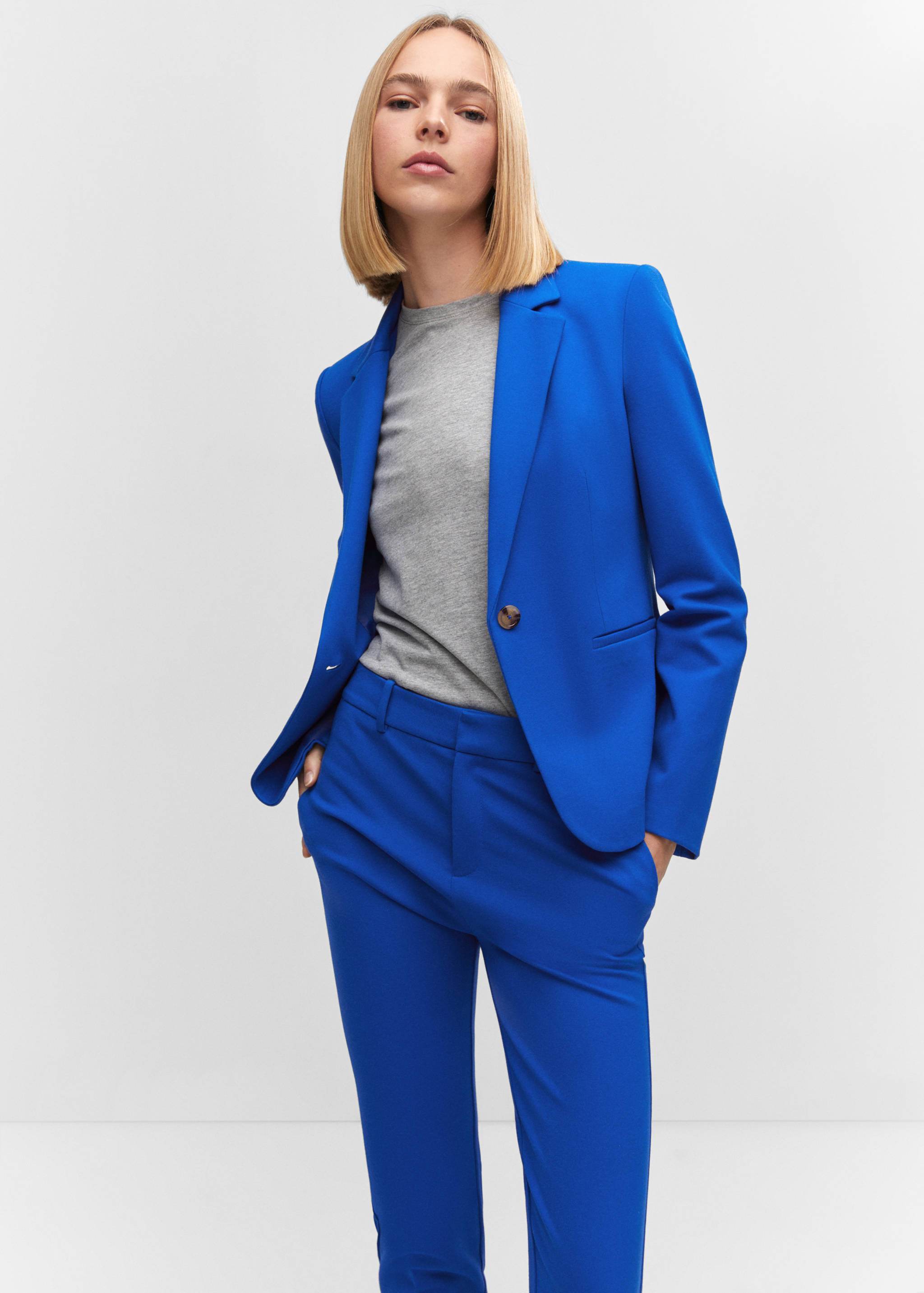 Rome-knit straight trousers - Details of the article 1