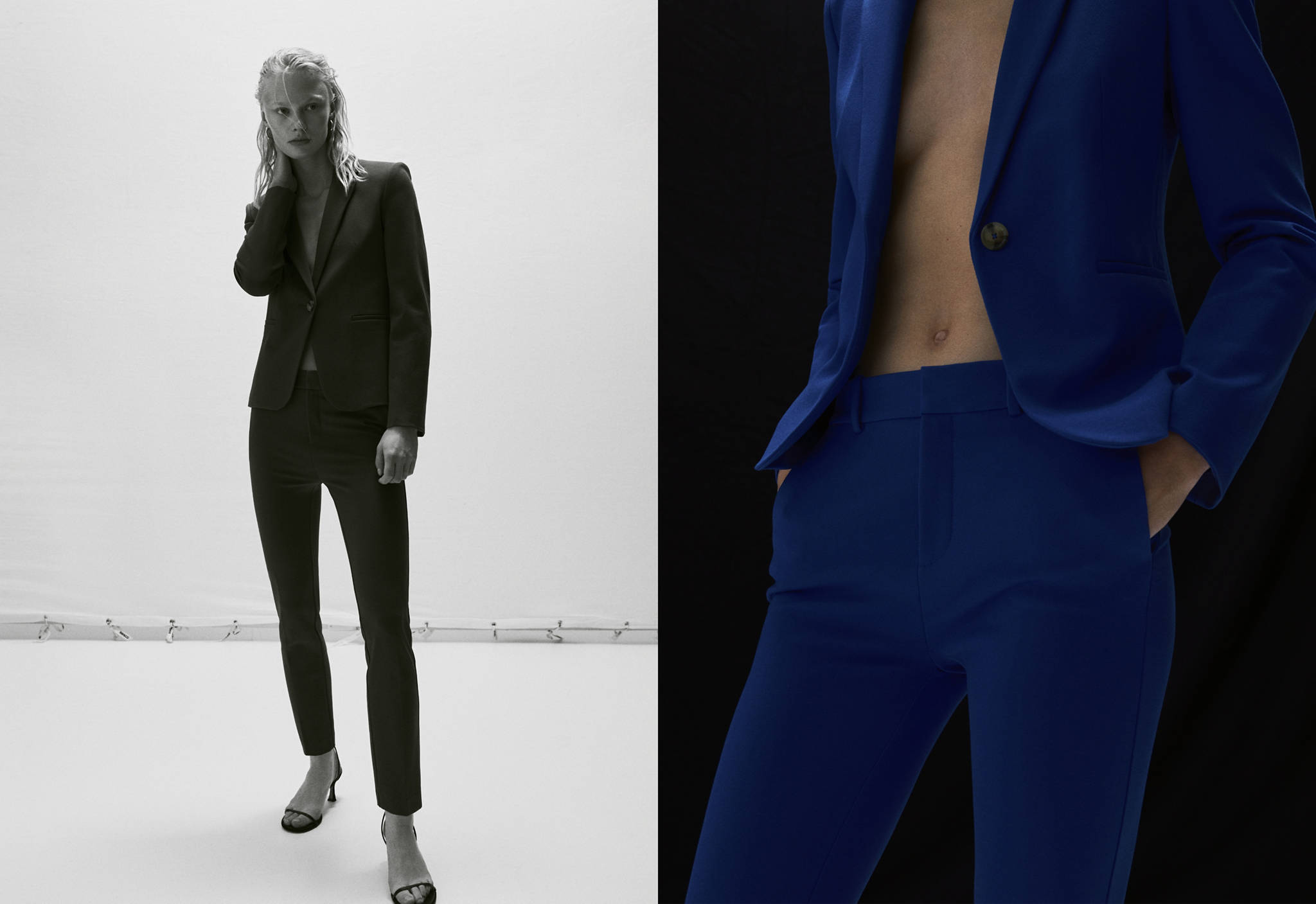 Rome-knit straight trousers - Panoramic plane