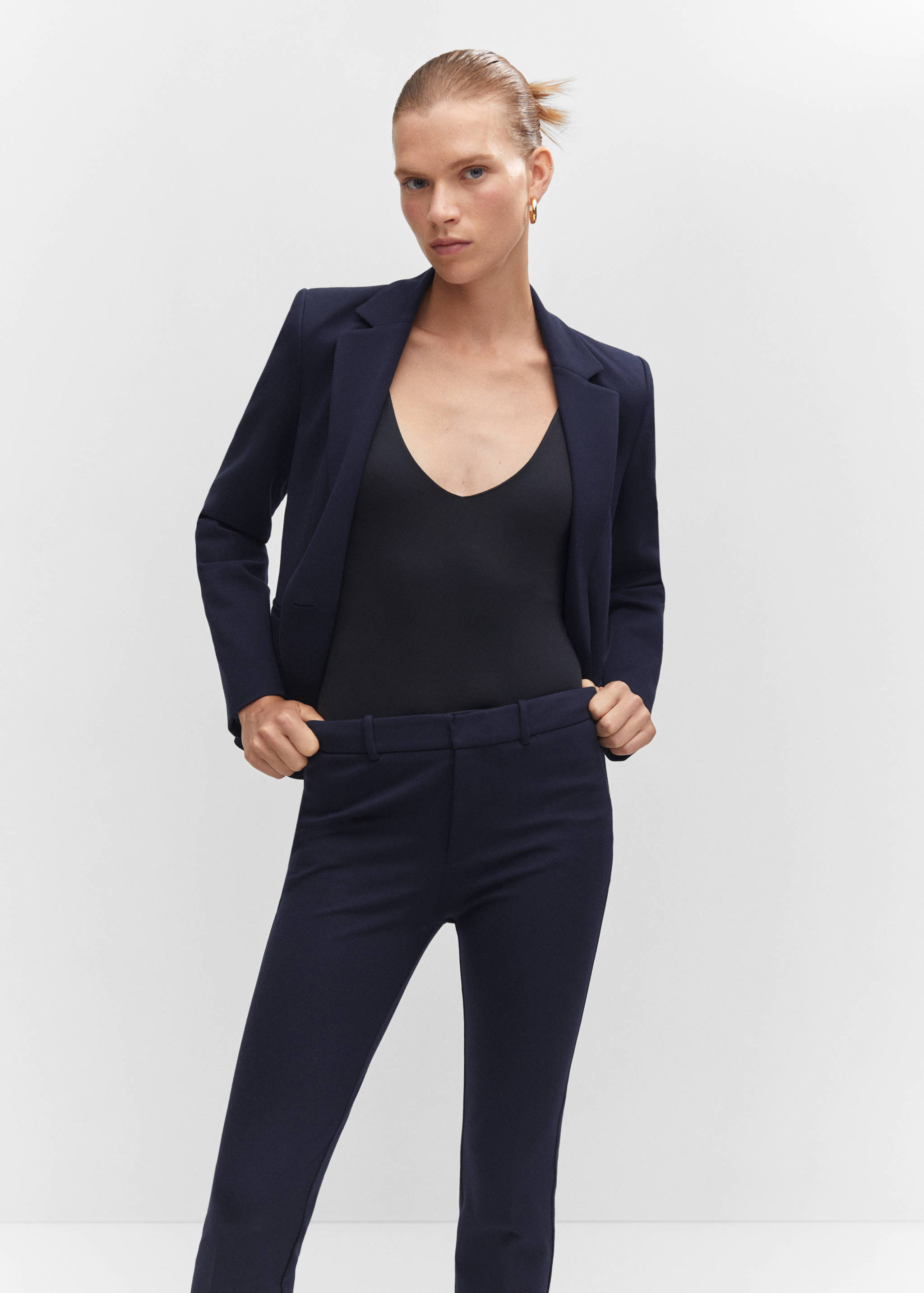 Rome-knit straight trousers - Details of the article 1