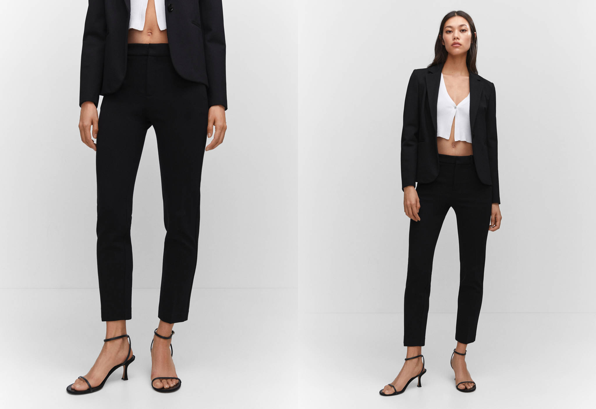 Rome-knit straight trousers - Panoramic plane