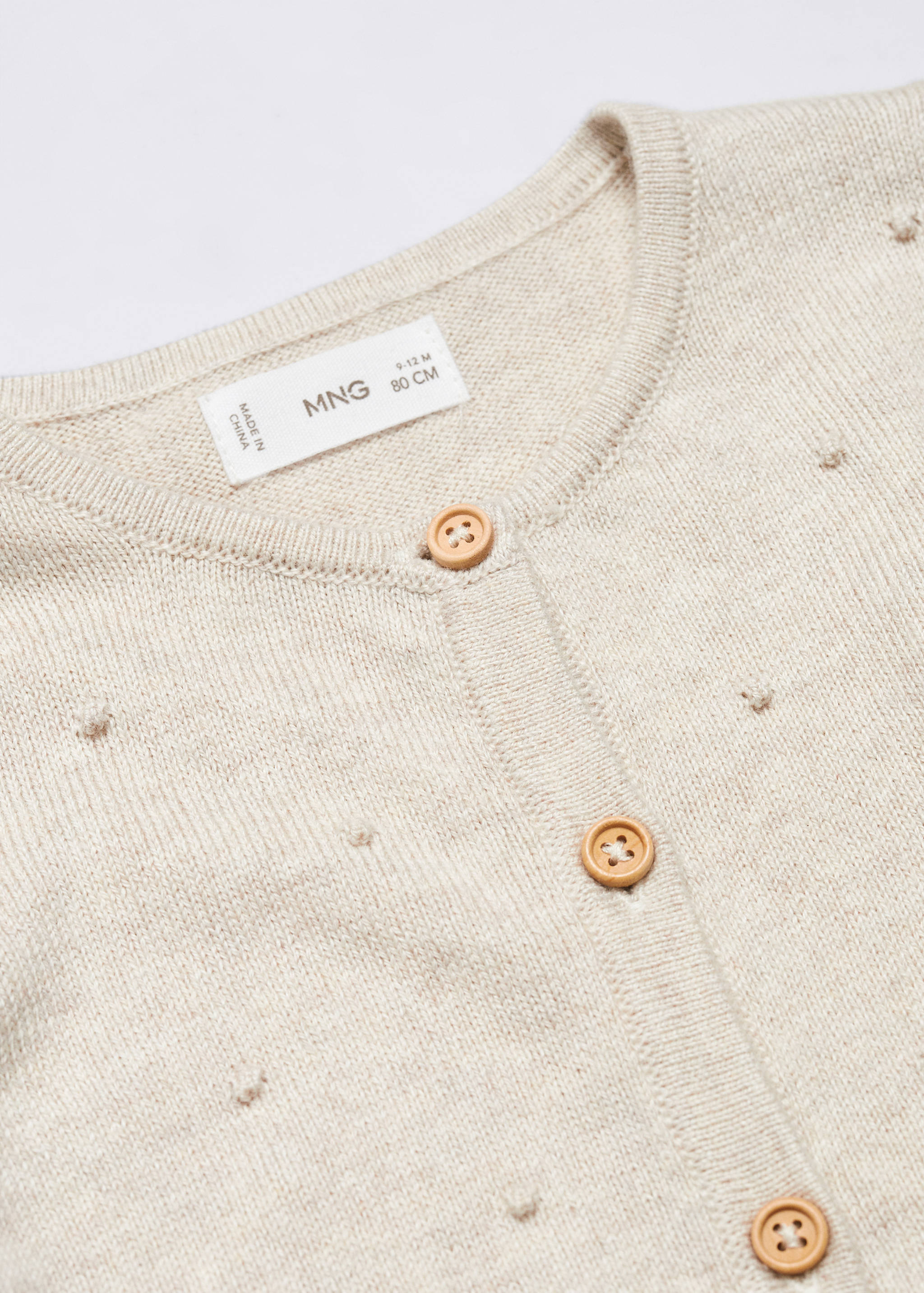 Cotton-blend cardigan - Details of the article 0