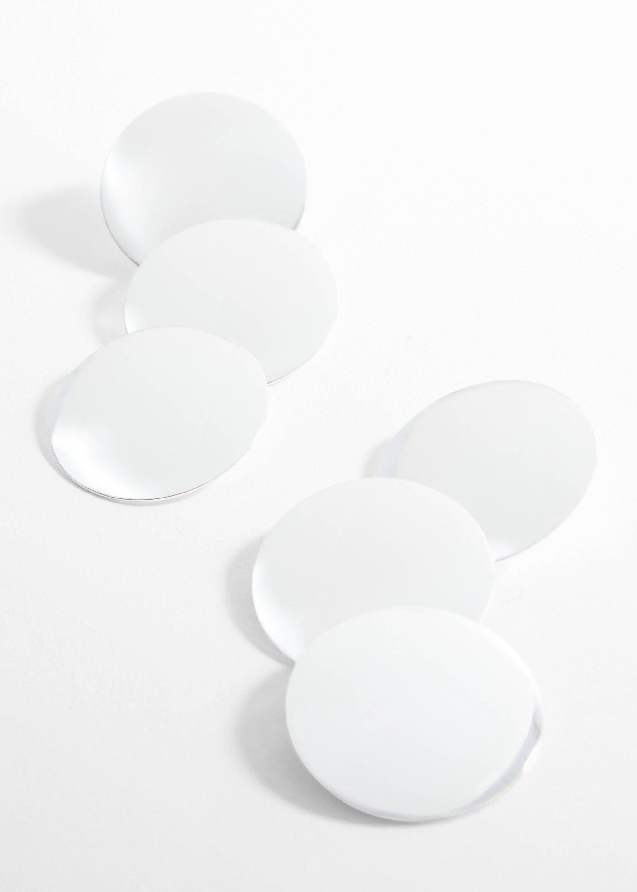 Long earrings with circular design - Medium plane