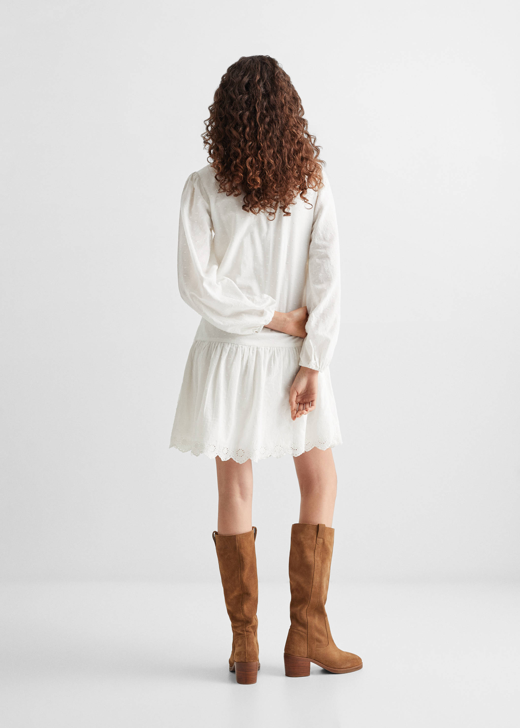 Vestit cotó botons - Revers de l'article