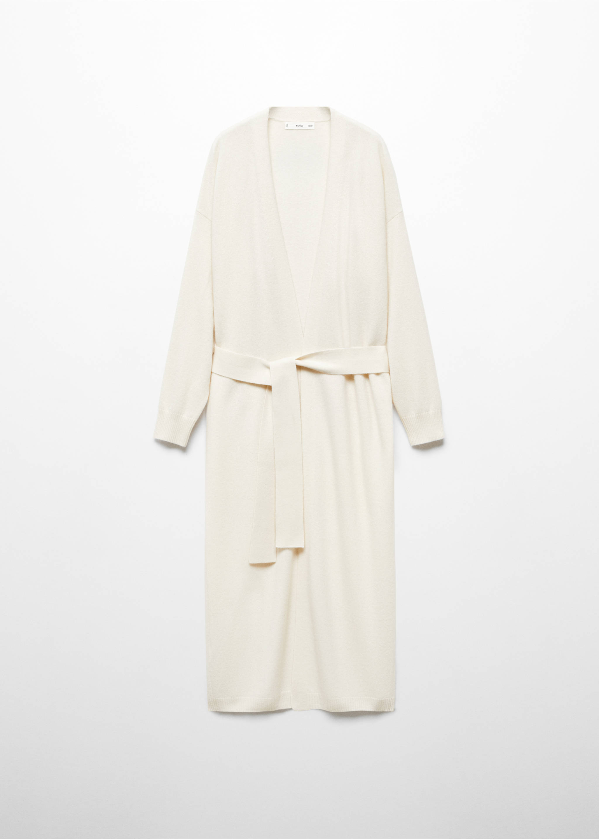 Cardigan 100 % Kaschmir - Artikel ohne Model, Cremeweiß. Ref: 57053275-00.