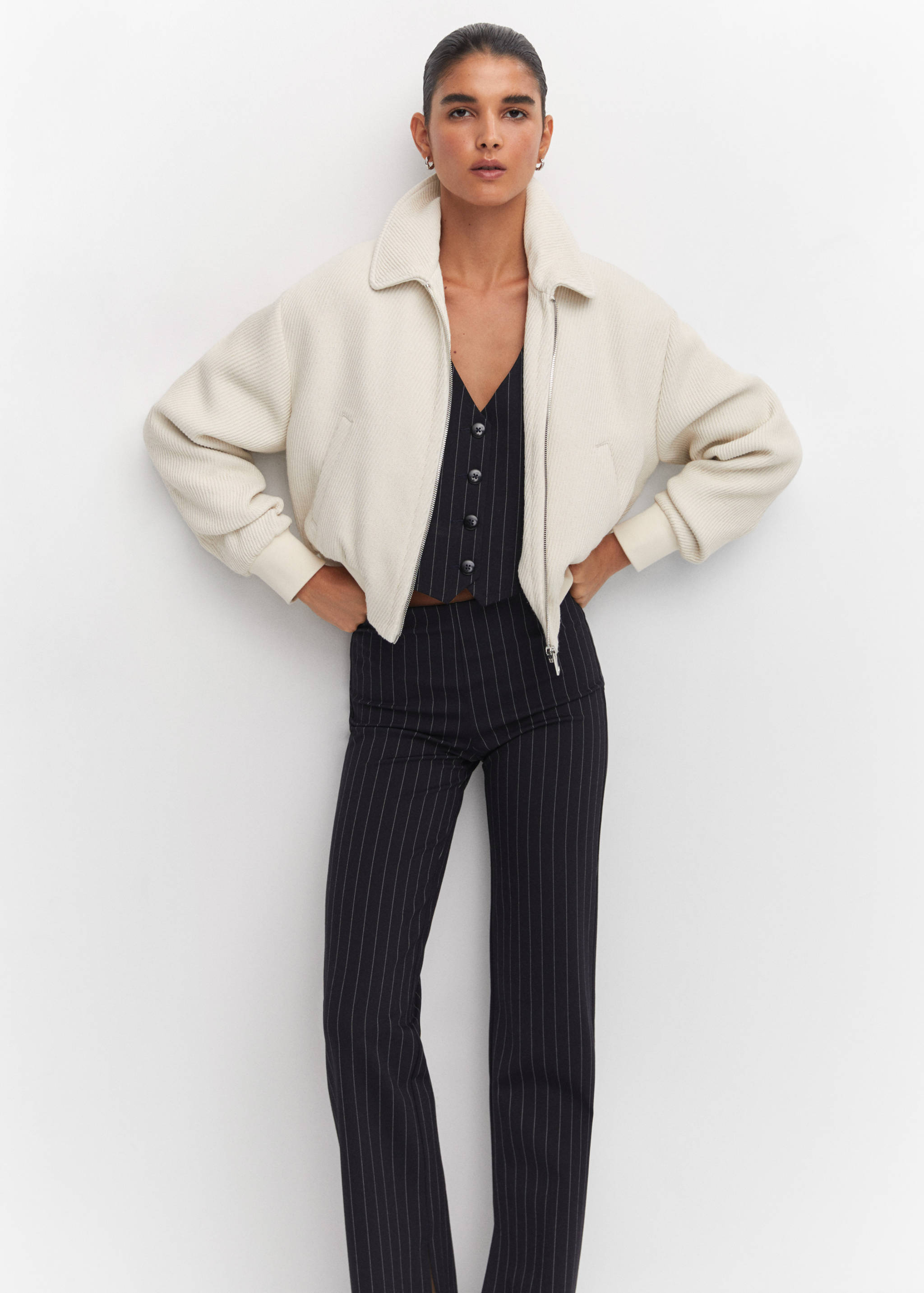 Pinstripe leggings - Details of the article 3