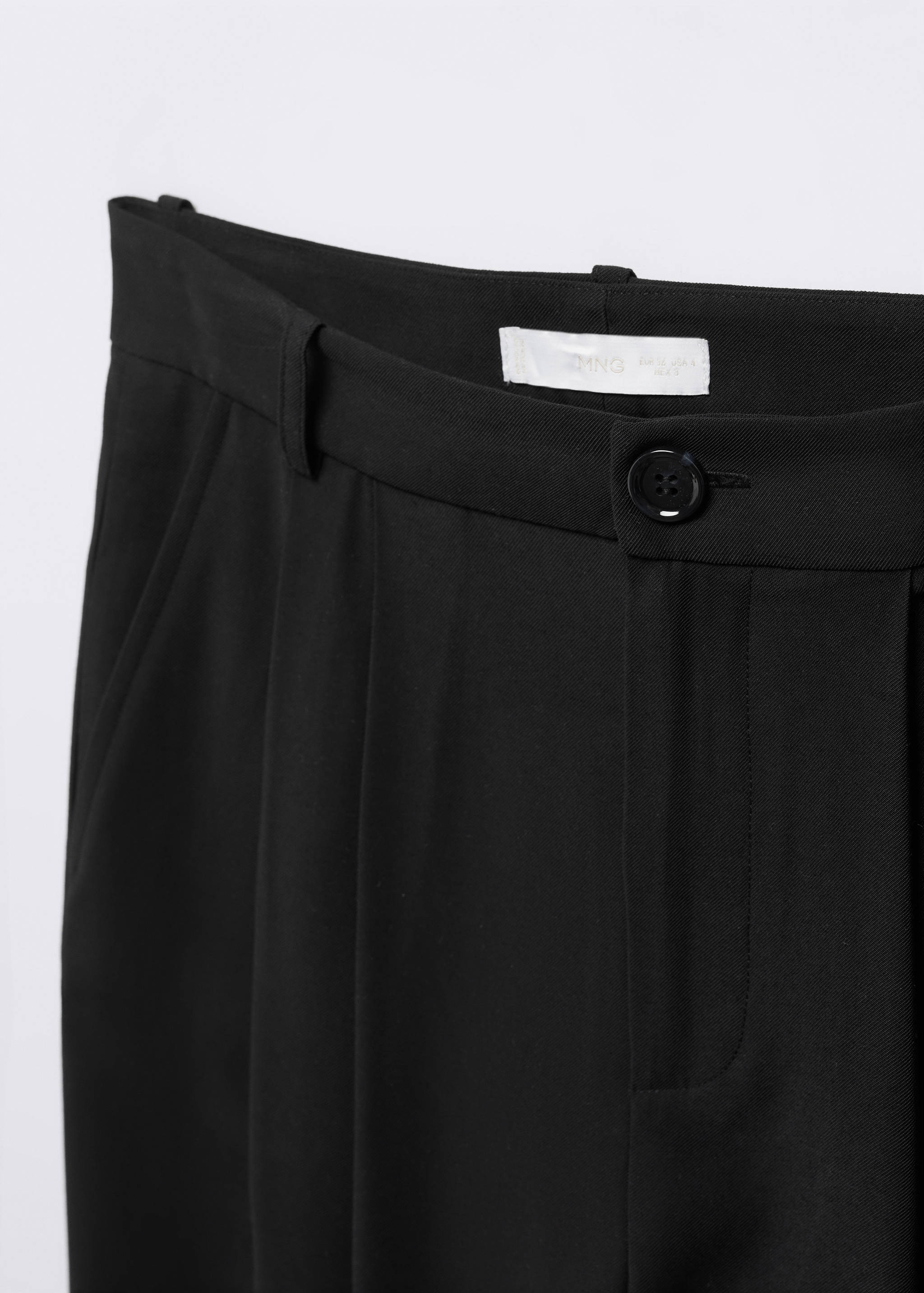 Wide leg pleated trousers - Details of the article 8