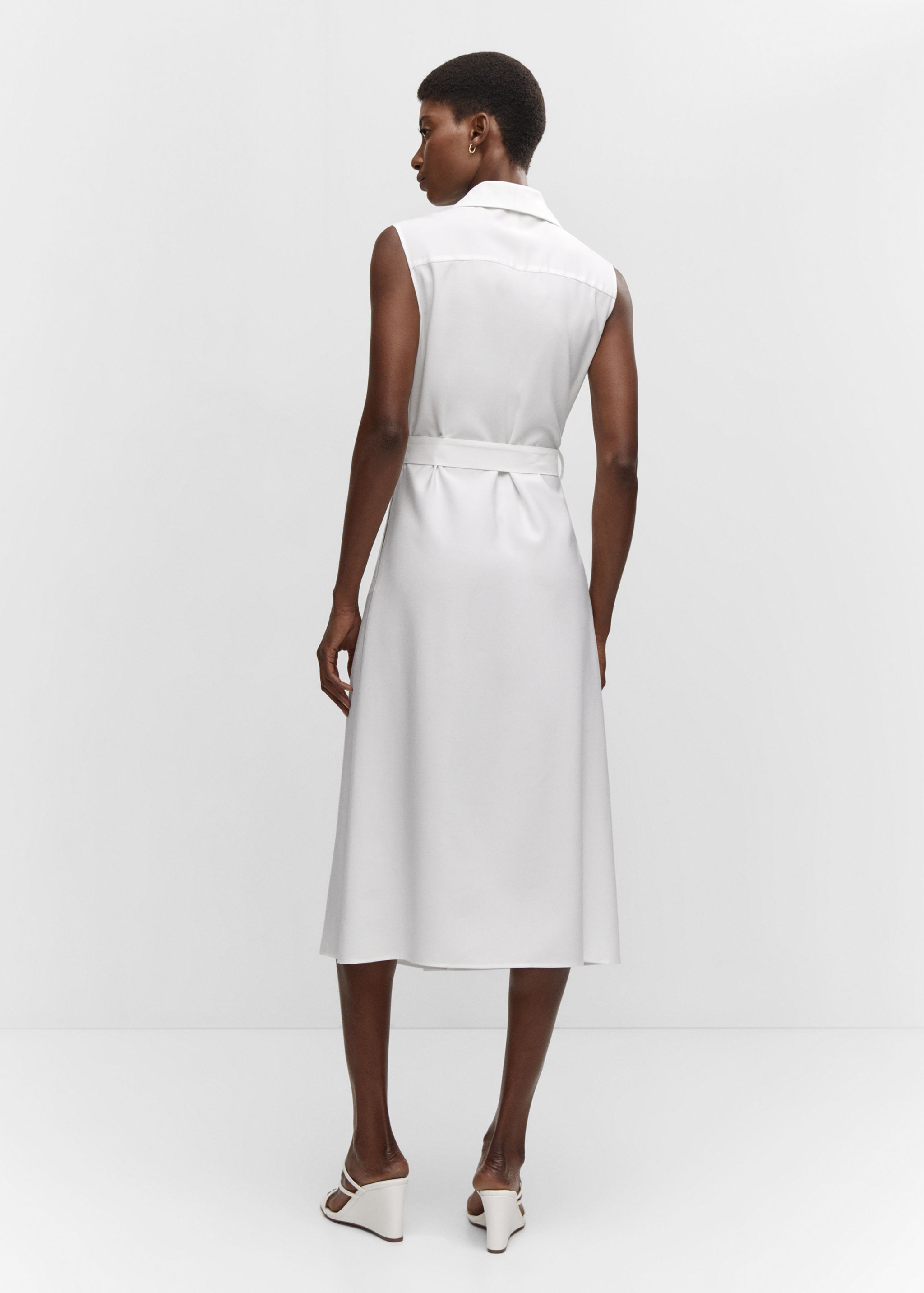 Vestit creuat botons - Revers de l'article