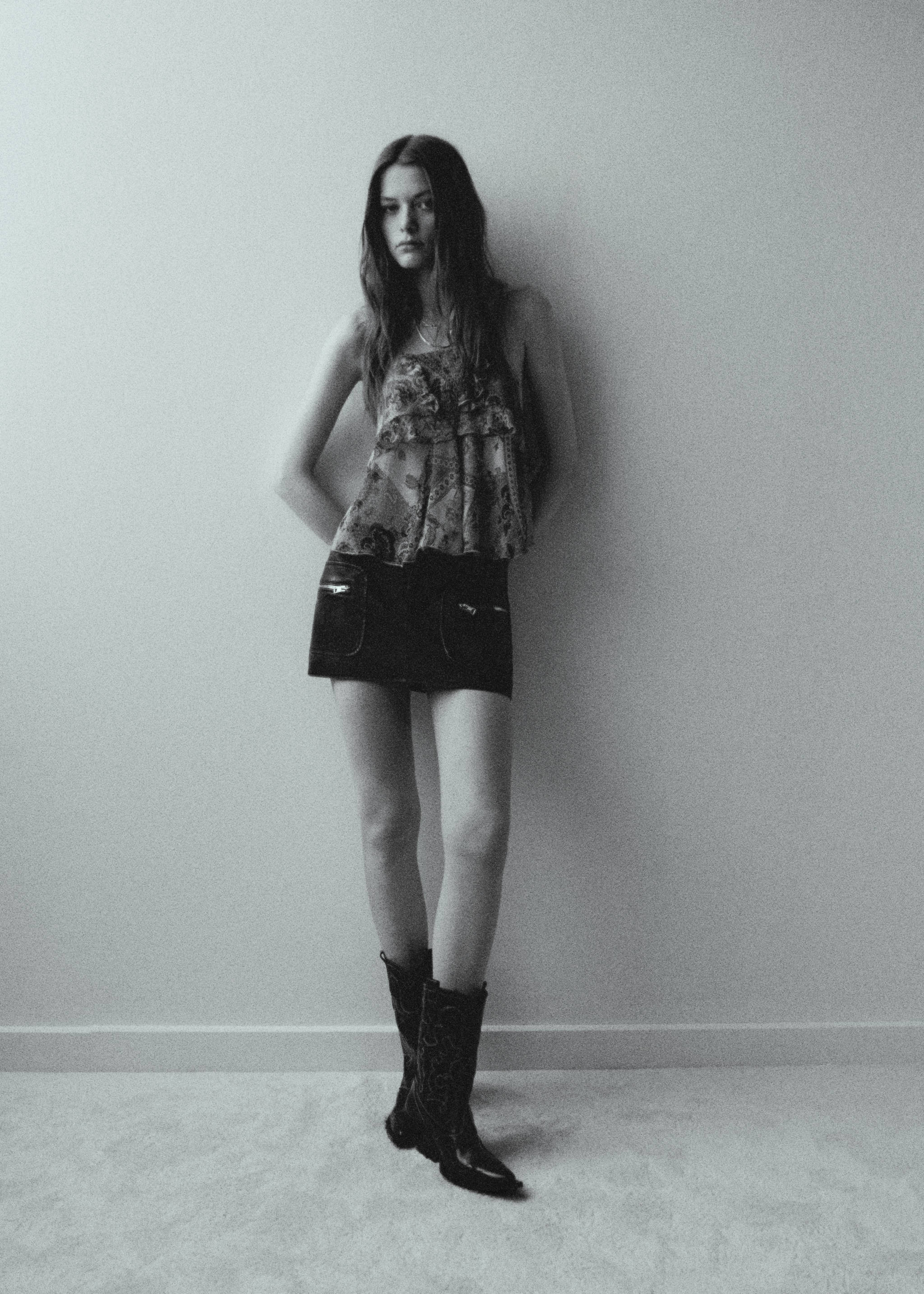 Printed chiffon top - Details of the article 6