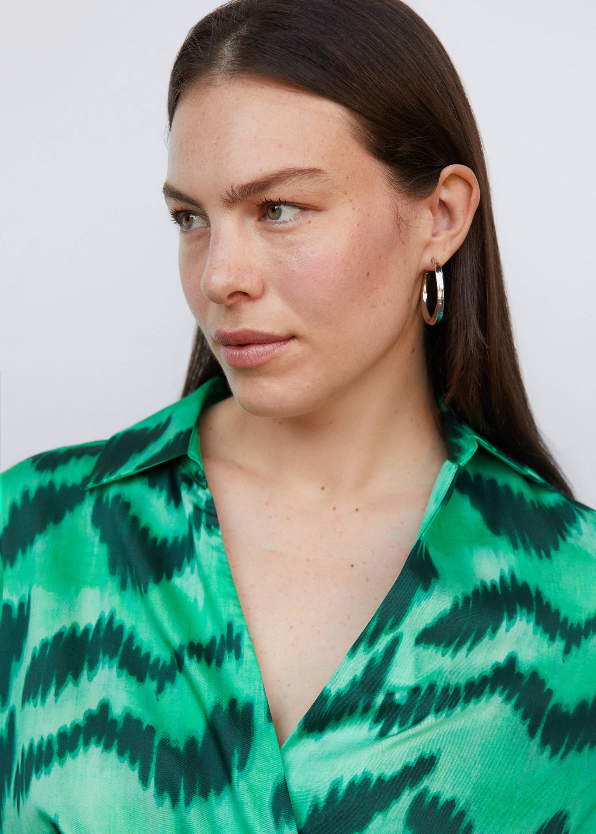 Szatén, mintás ingruha  - A termék adatai 4