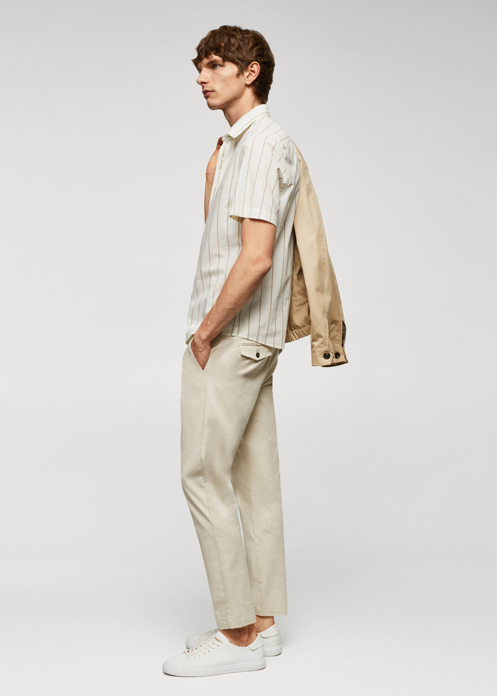 Chemise coton léger rayures - Détail de l'article 2