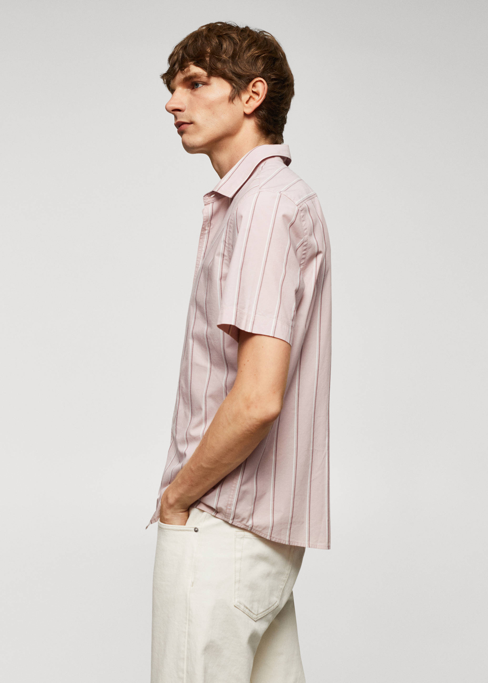 Chemise coton léger rayures - Détail de l'article 2